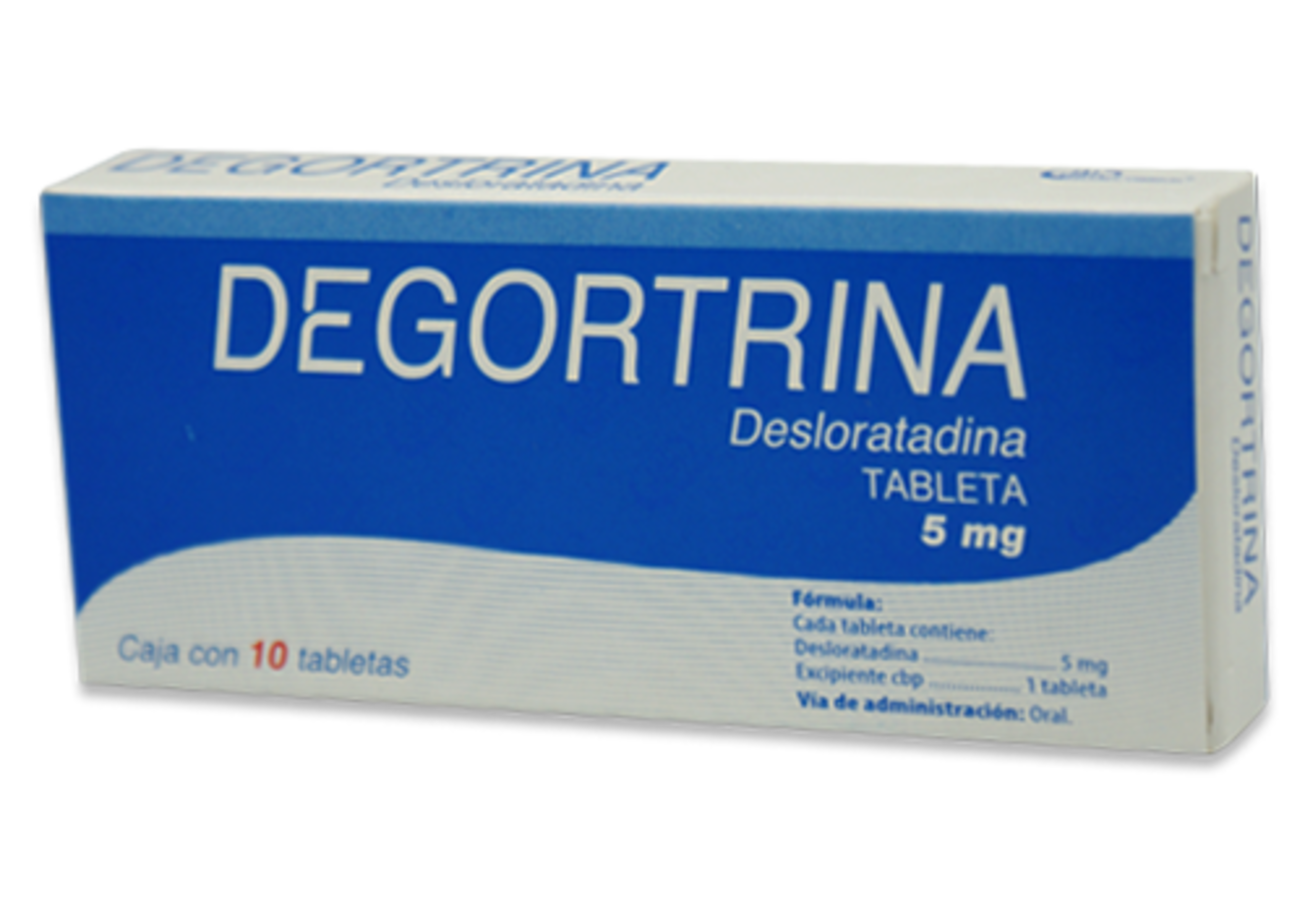 Degortrina 5 Mg Con 10 Tabletas