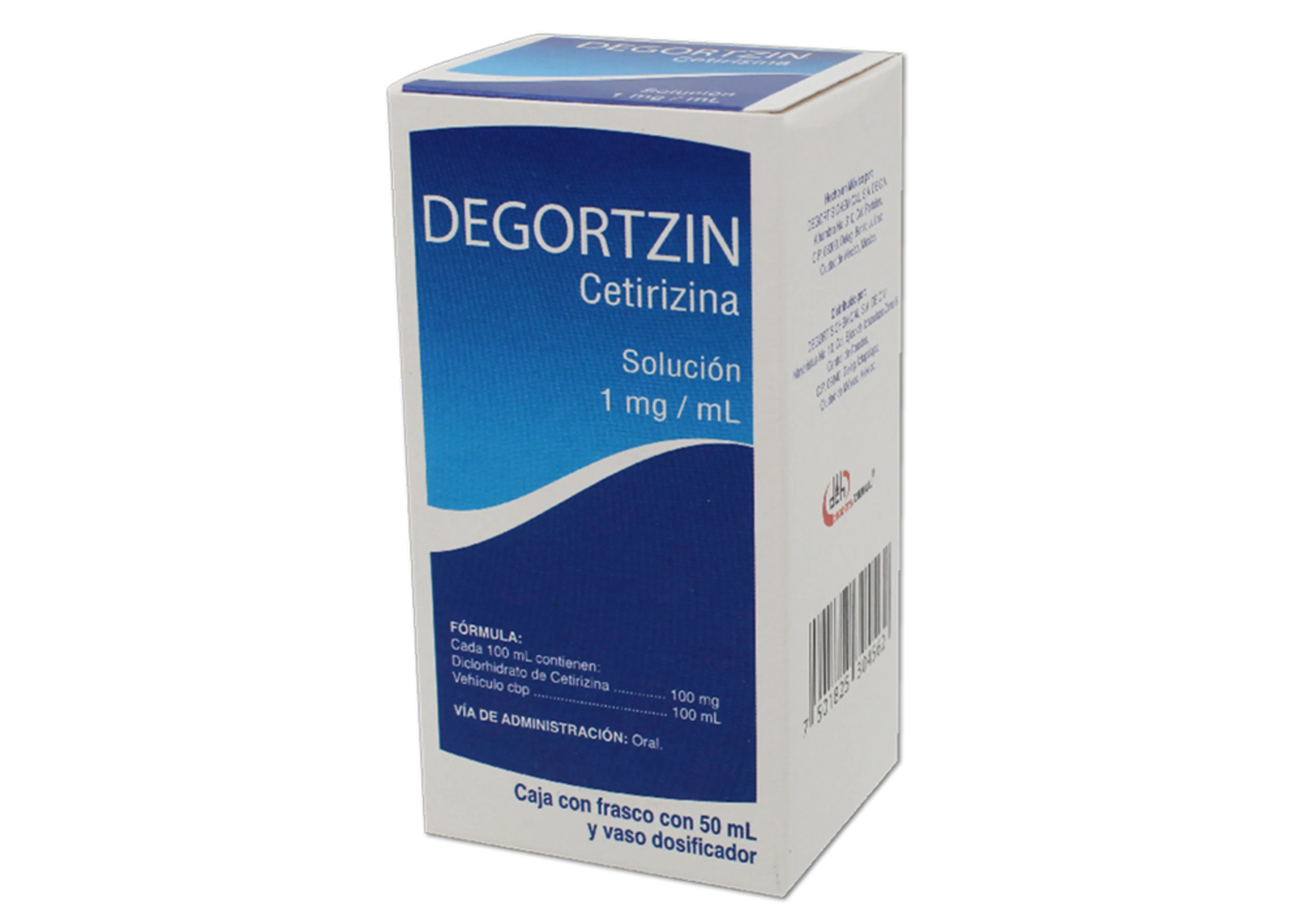 Degortzin 1 Mg Solución Con 50 Ml
