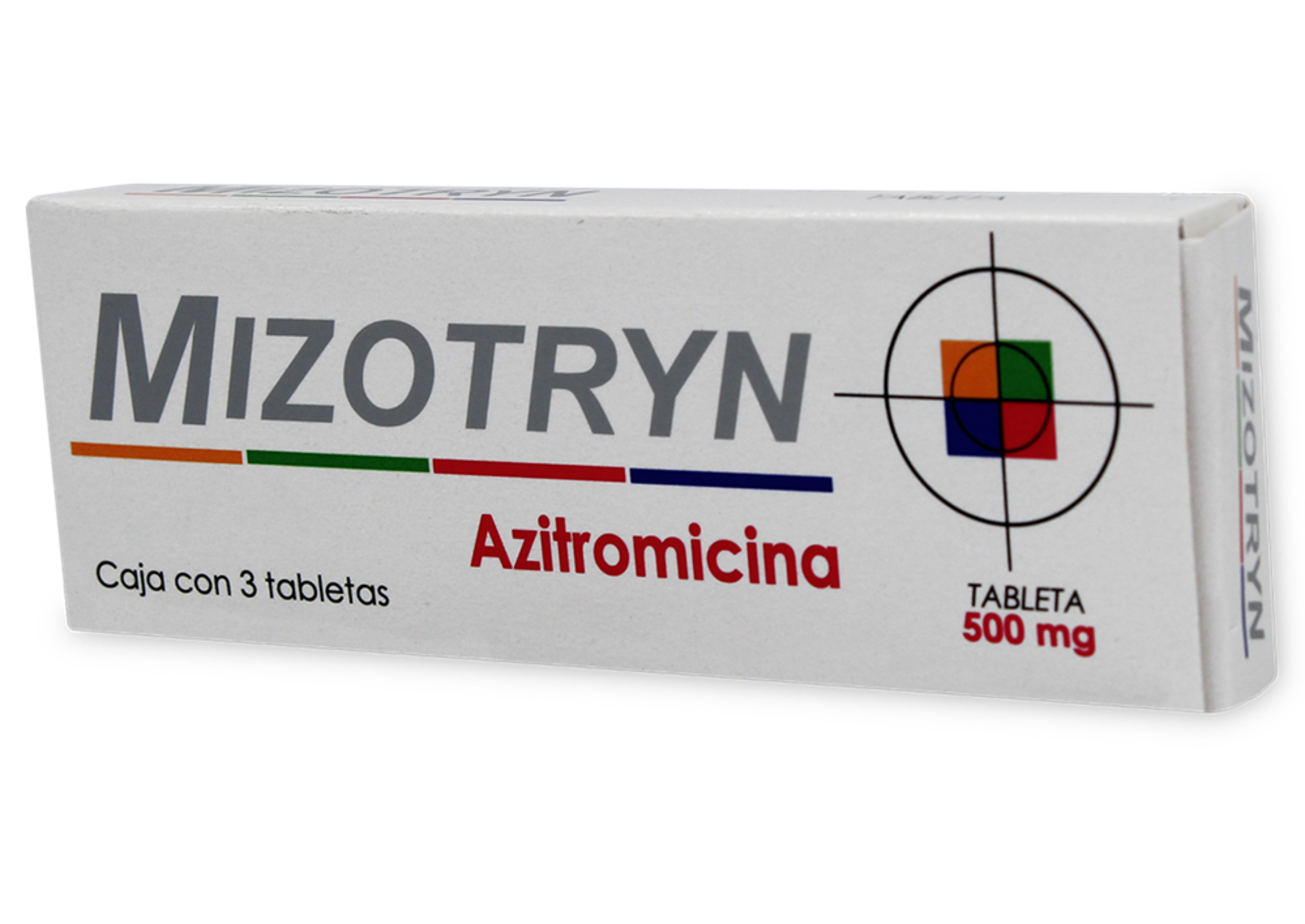 Mizotryn Azitromicina 500 Mg Con 3 Tabletas