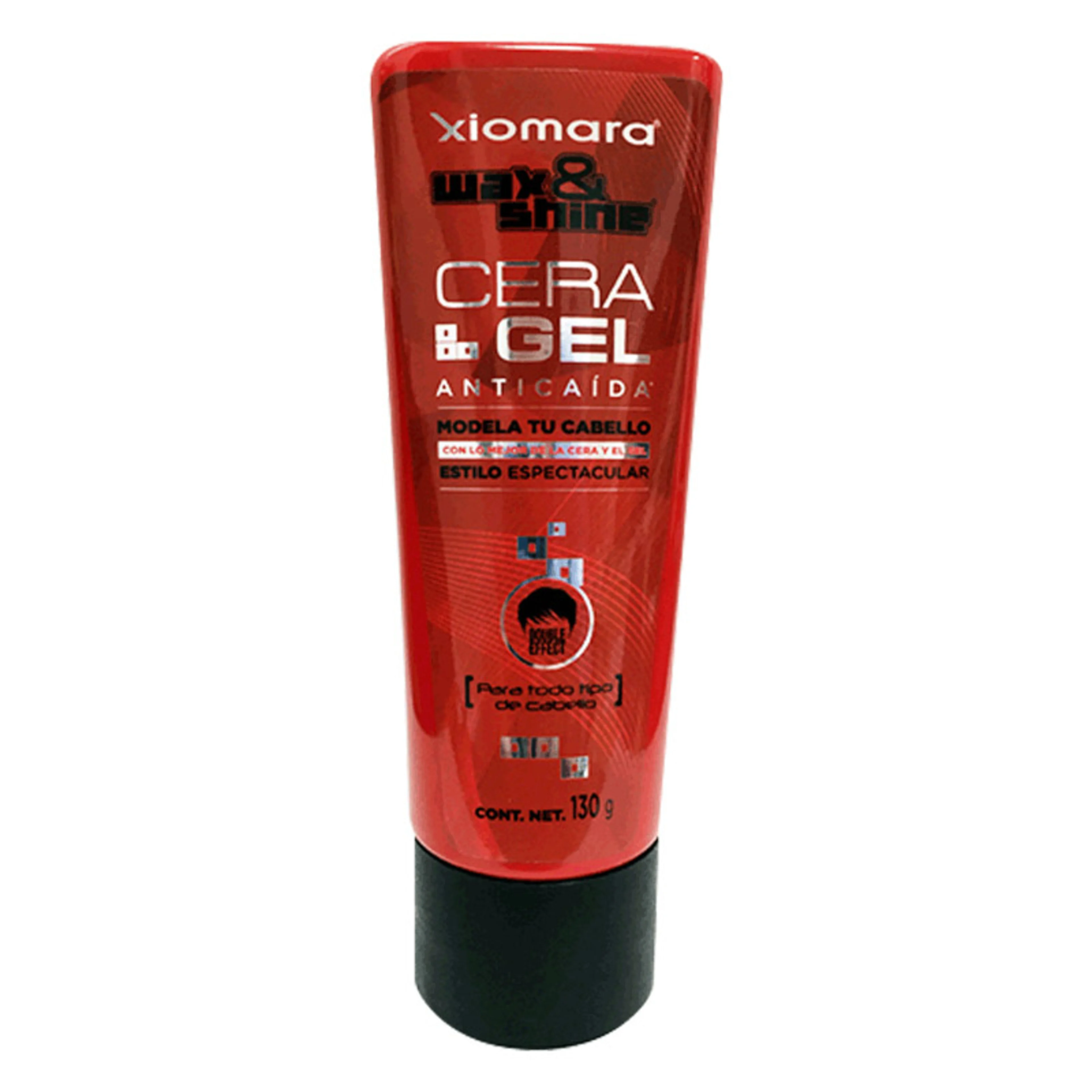 Xiomara wax &amp; shine anticaída cera-gel modeladora 130 g tubo