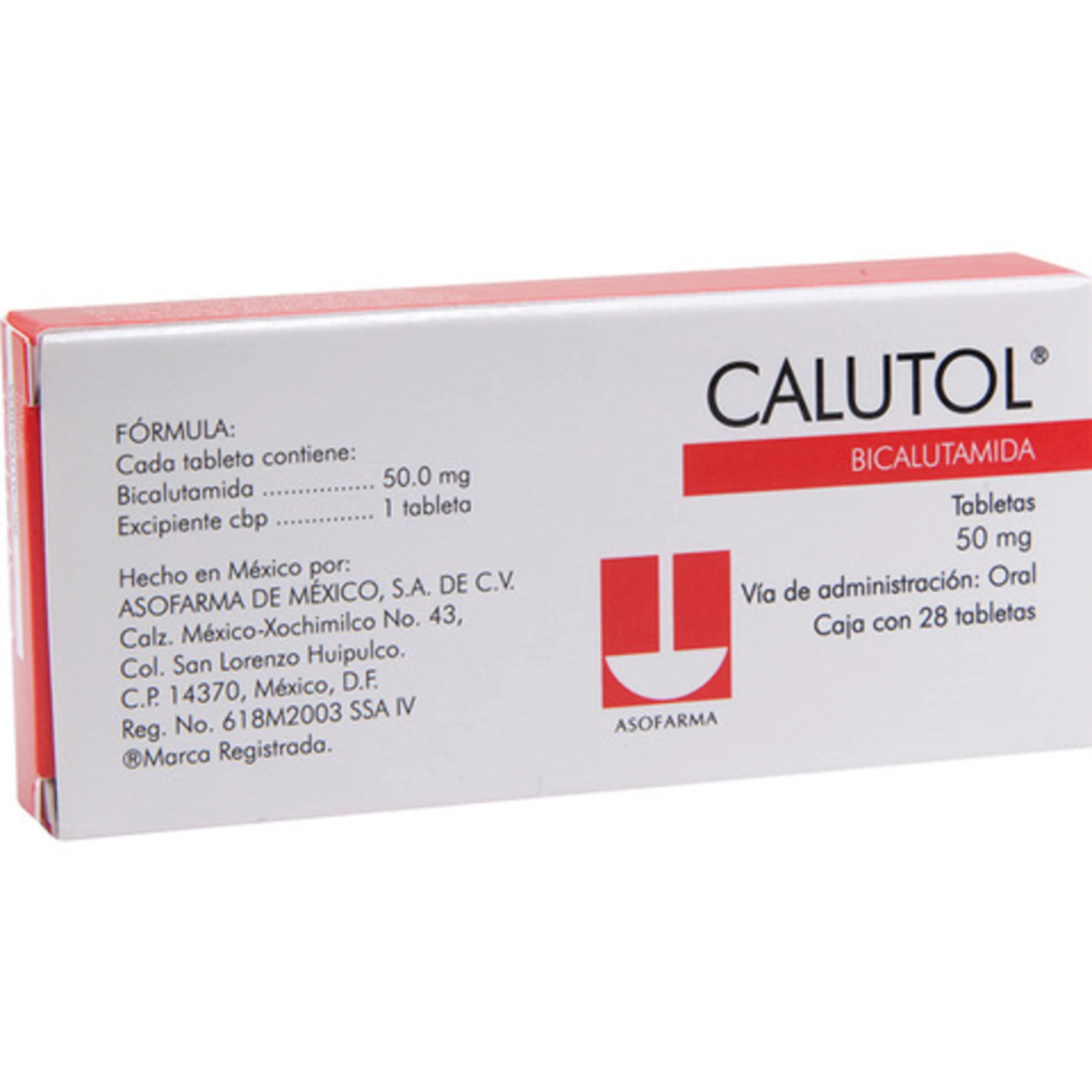 Calutol 50 Mg Con 28 Tabletas