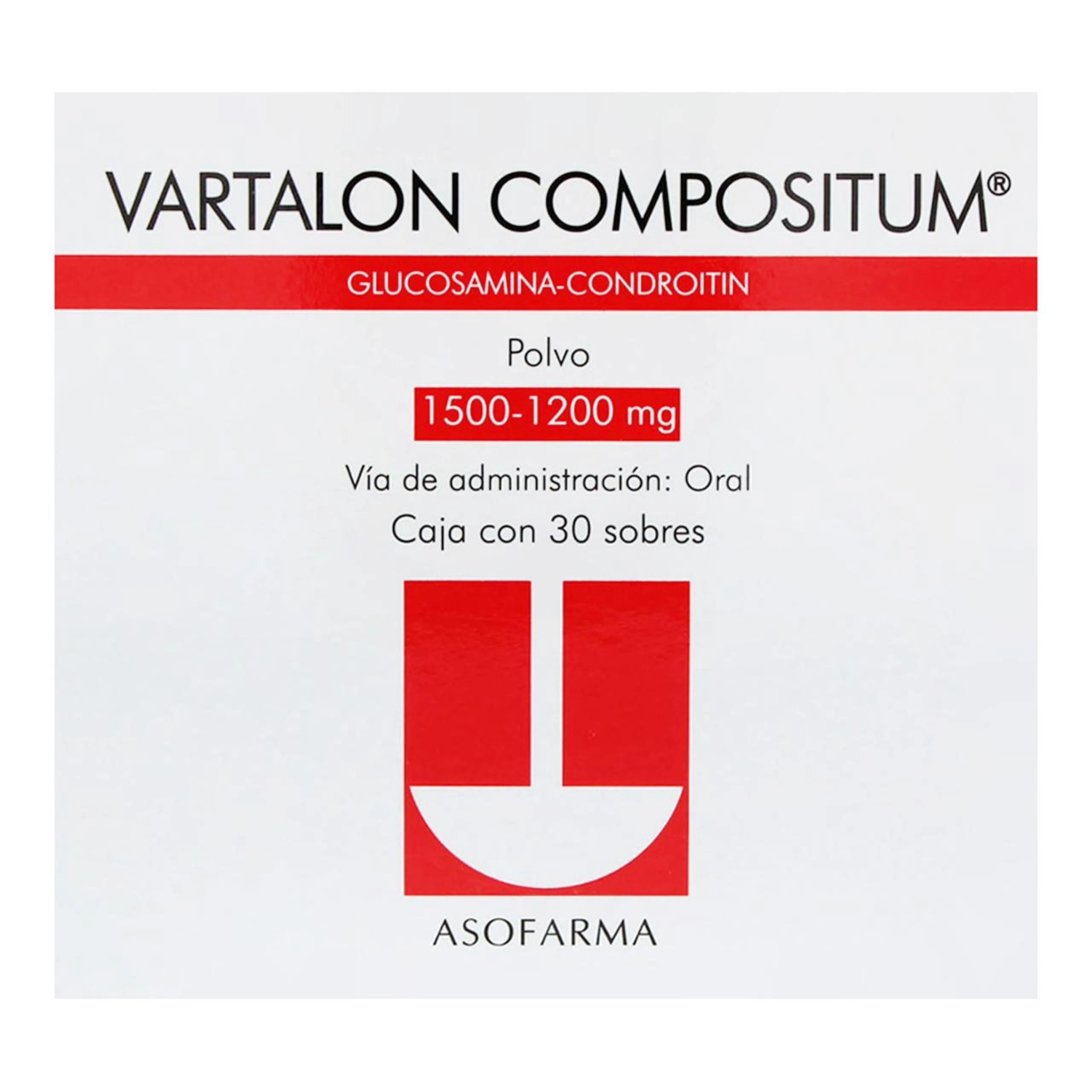 Vartalon Compositum 1500/1200 Mg Polvo Con 30 Sobres