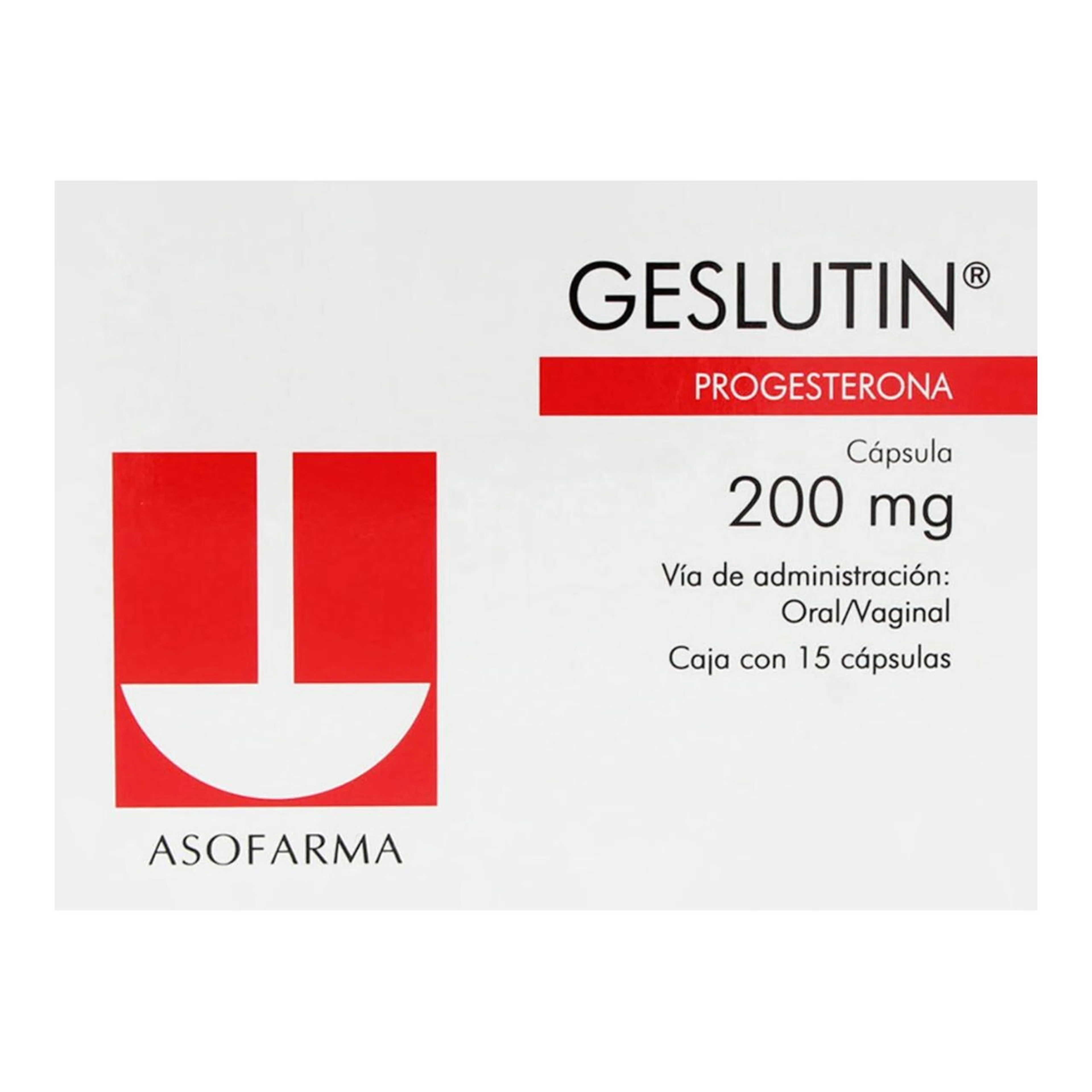 Geslutin 200 Mg Con 15 Cápsulas