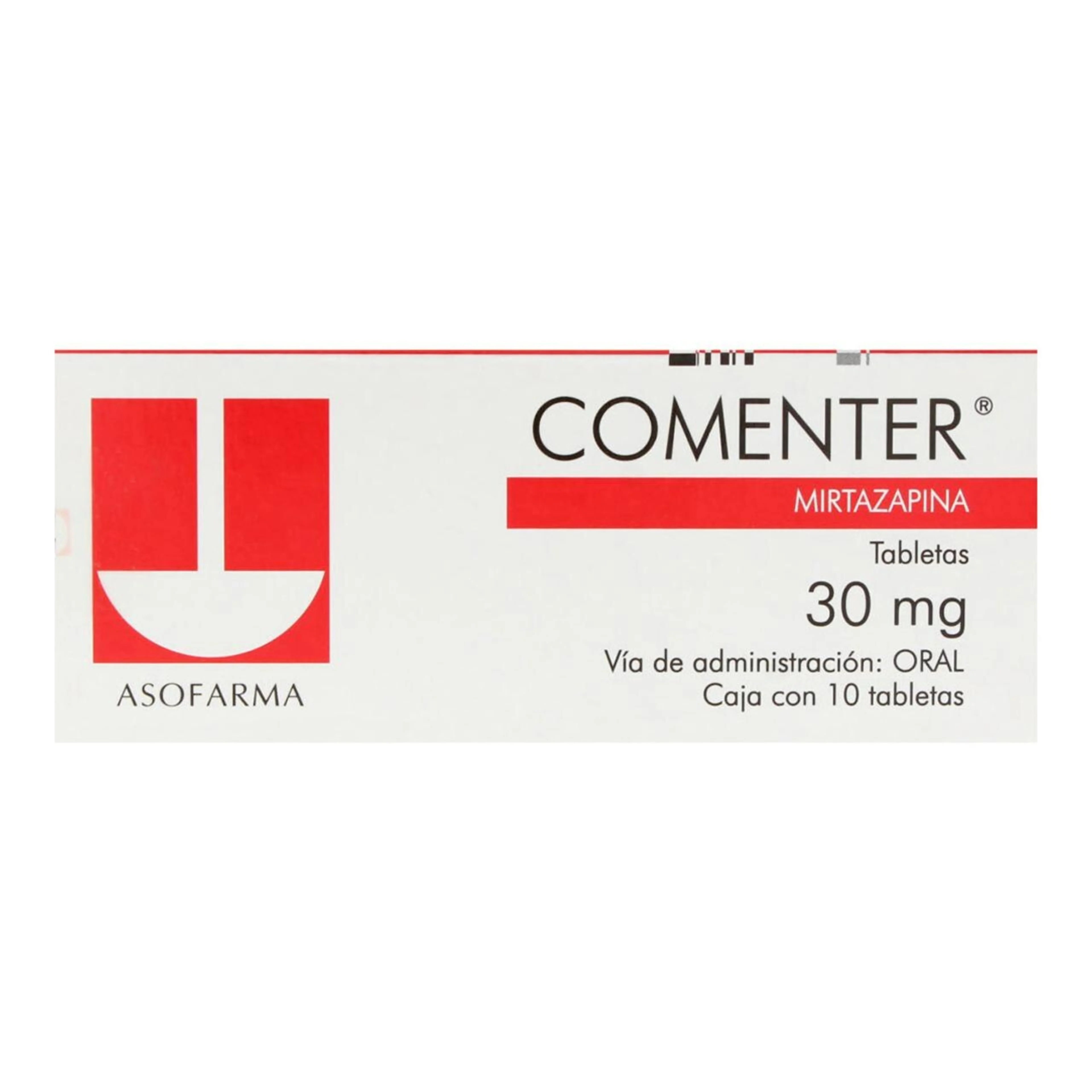Comenter 30 Mg Con 10 Tabletas
