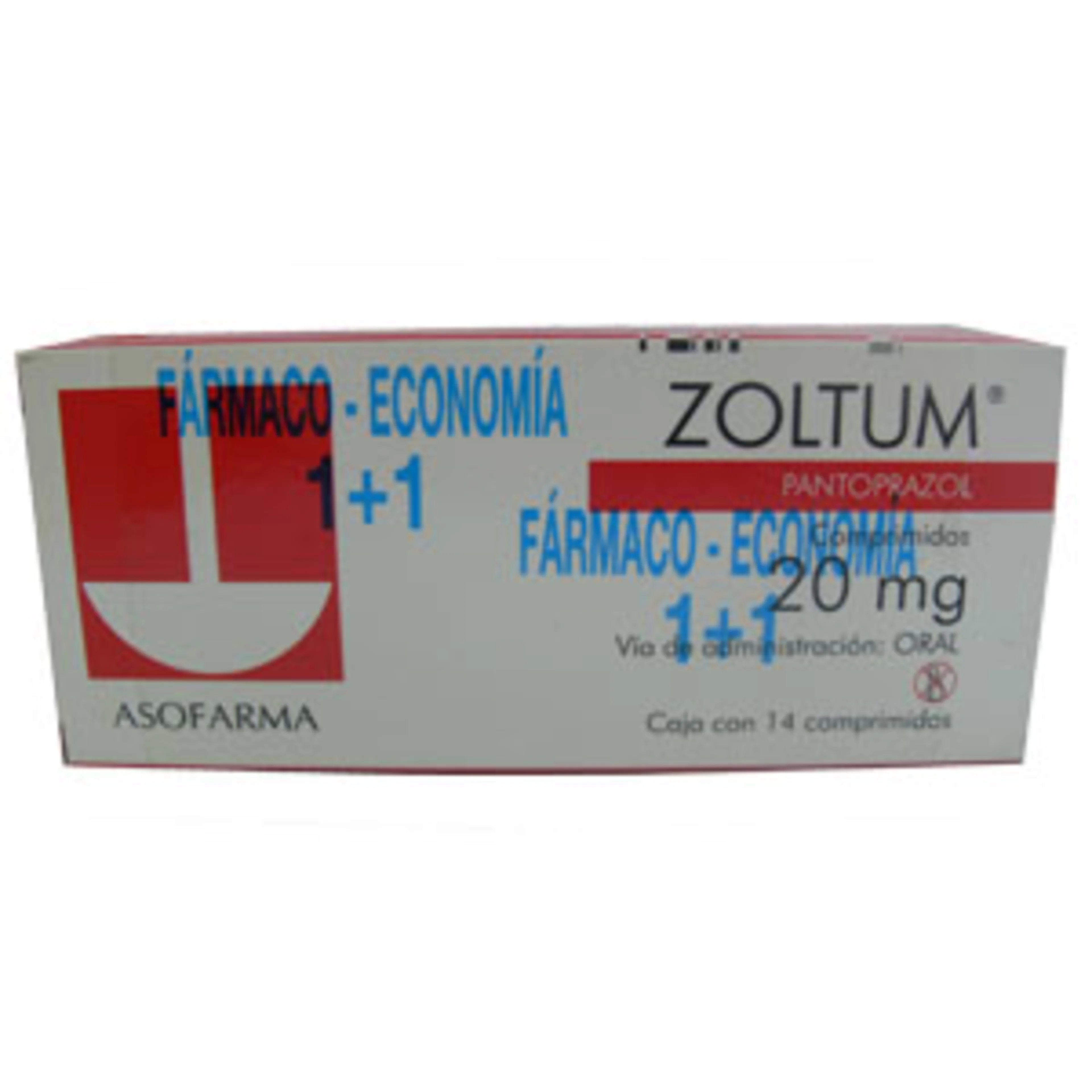 Zoltum 20mg 1+1 comprimidos 14