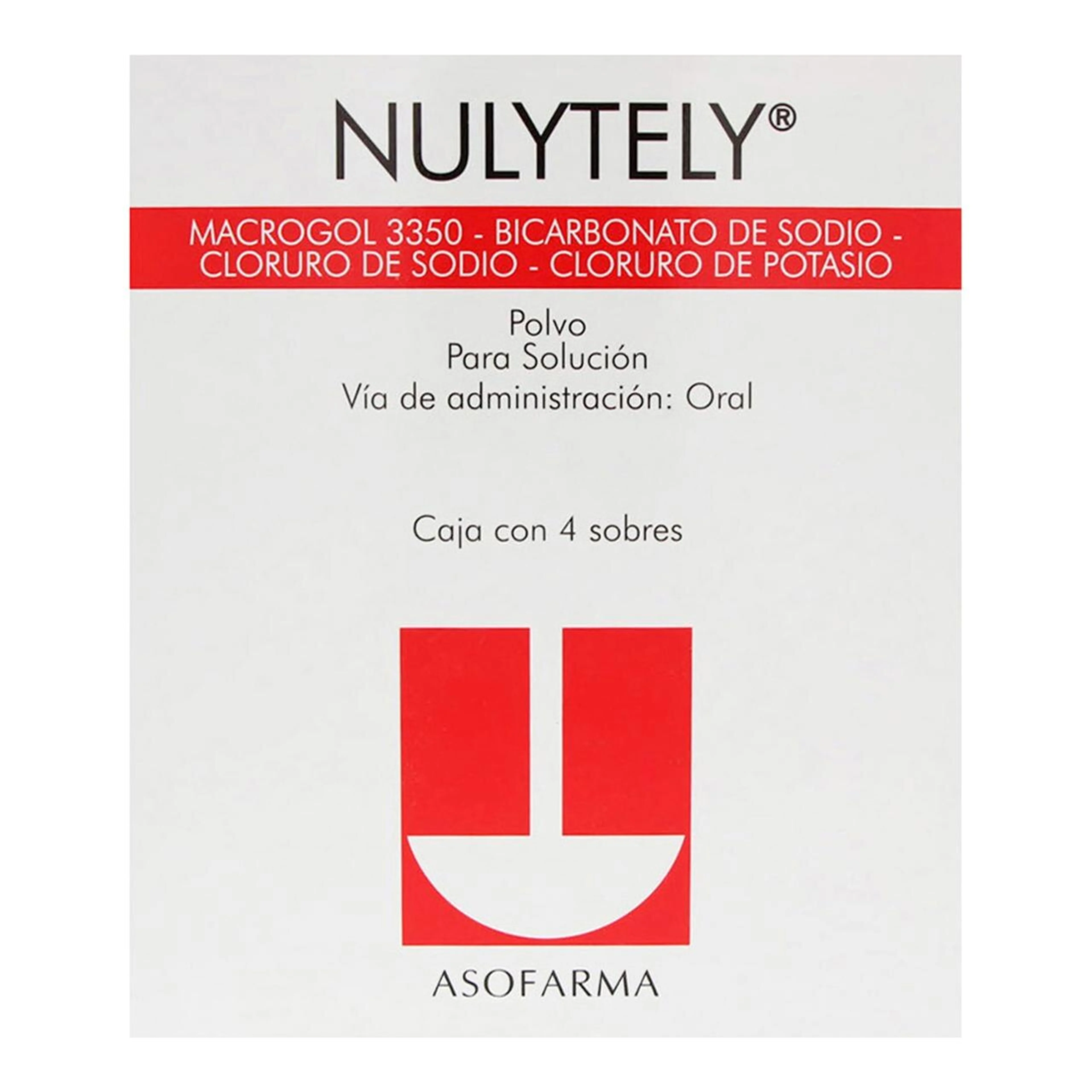Nulytely 3350 105/1.43/2.80/0.37 G Con 4 Sobres De Polvo
