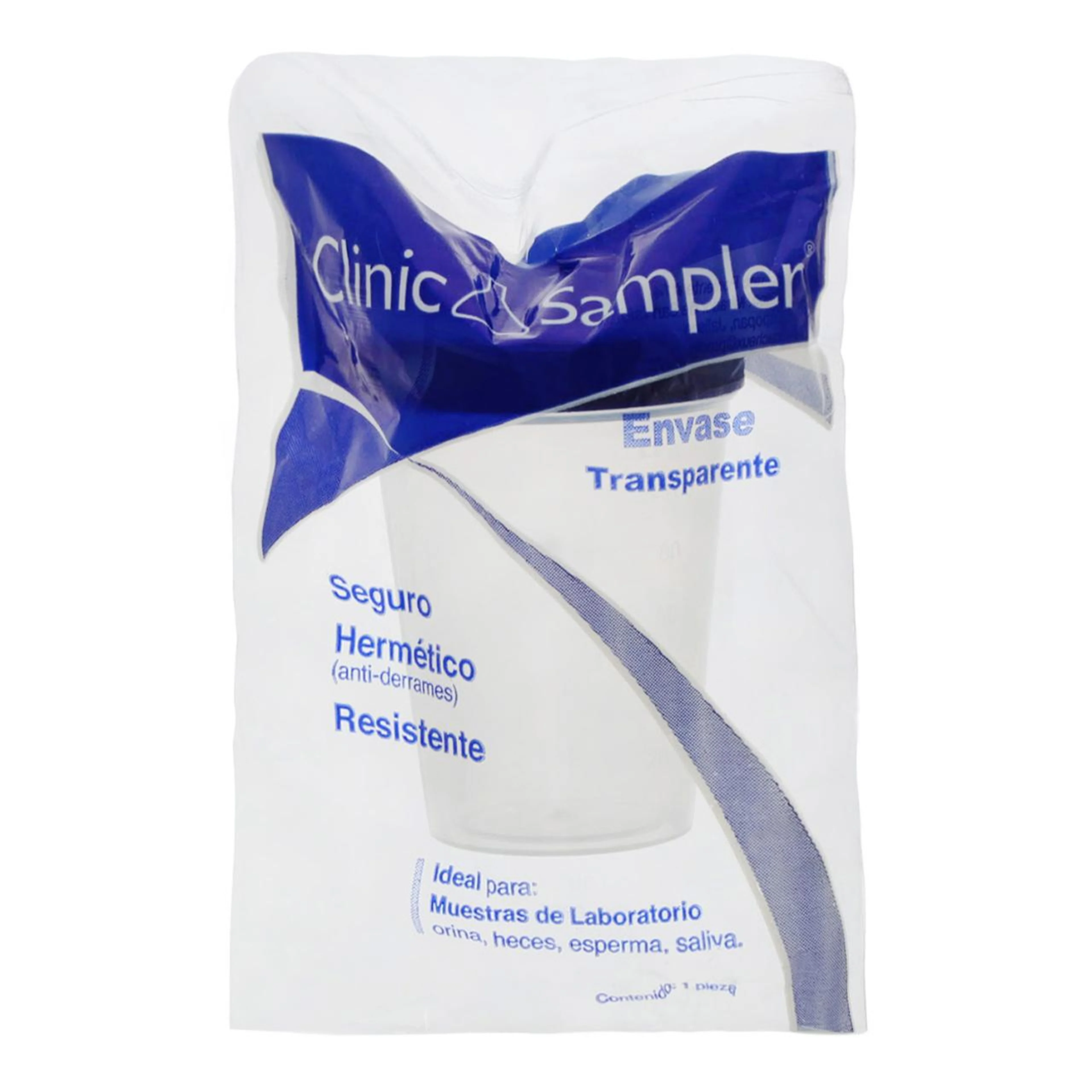 Vaso clinic sampler transparente 100ml