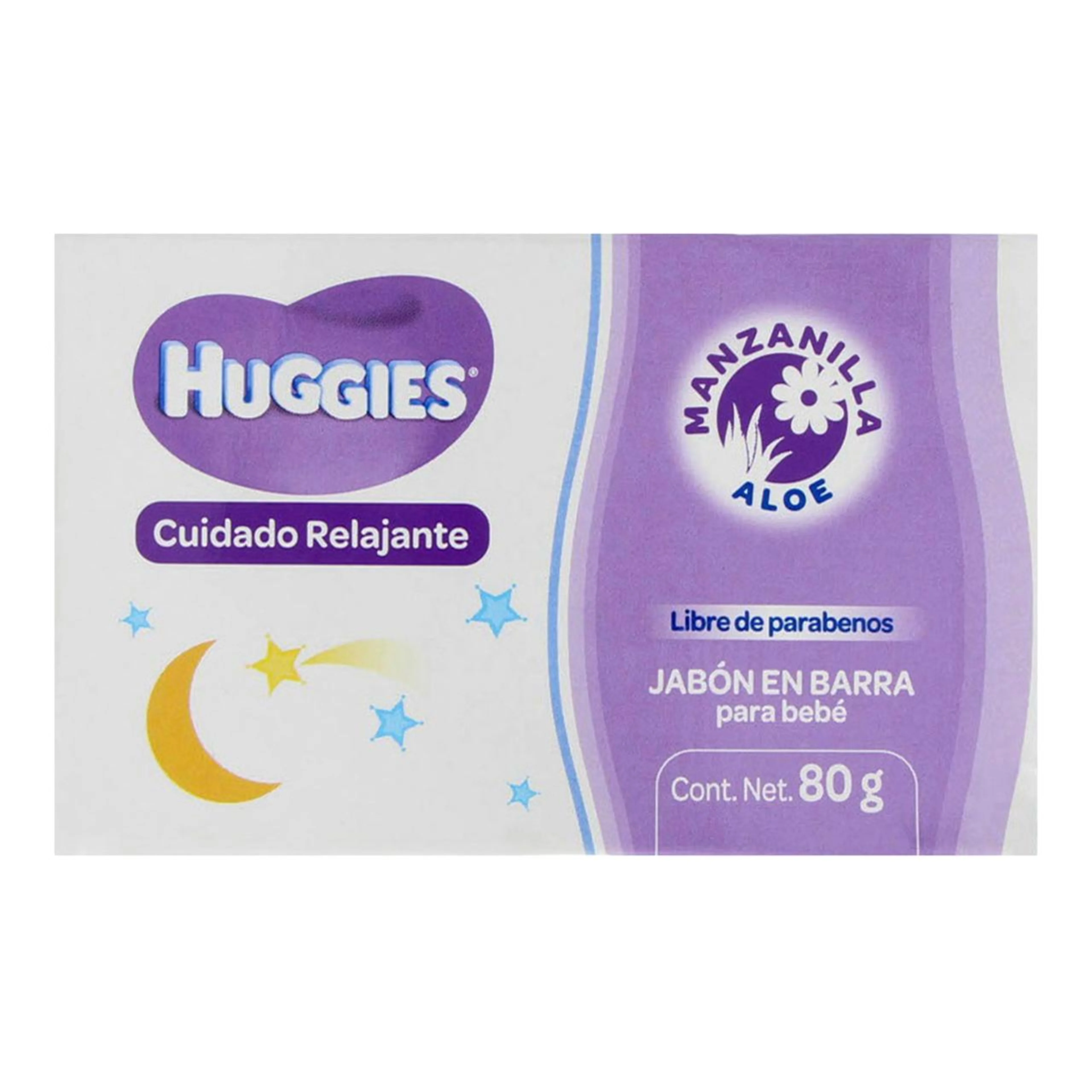 Huggies Jabón En Barra Hipoalergénico Cuidado Relajante Con 80 G