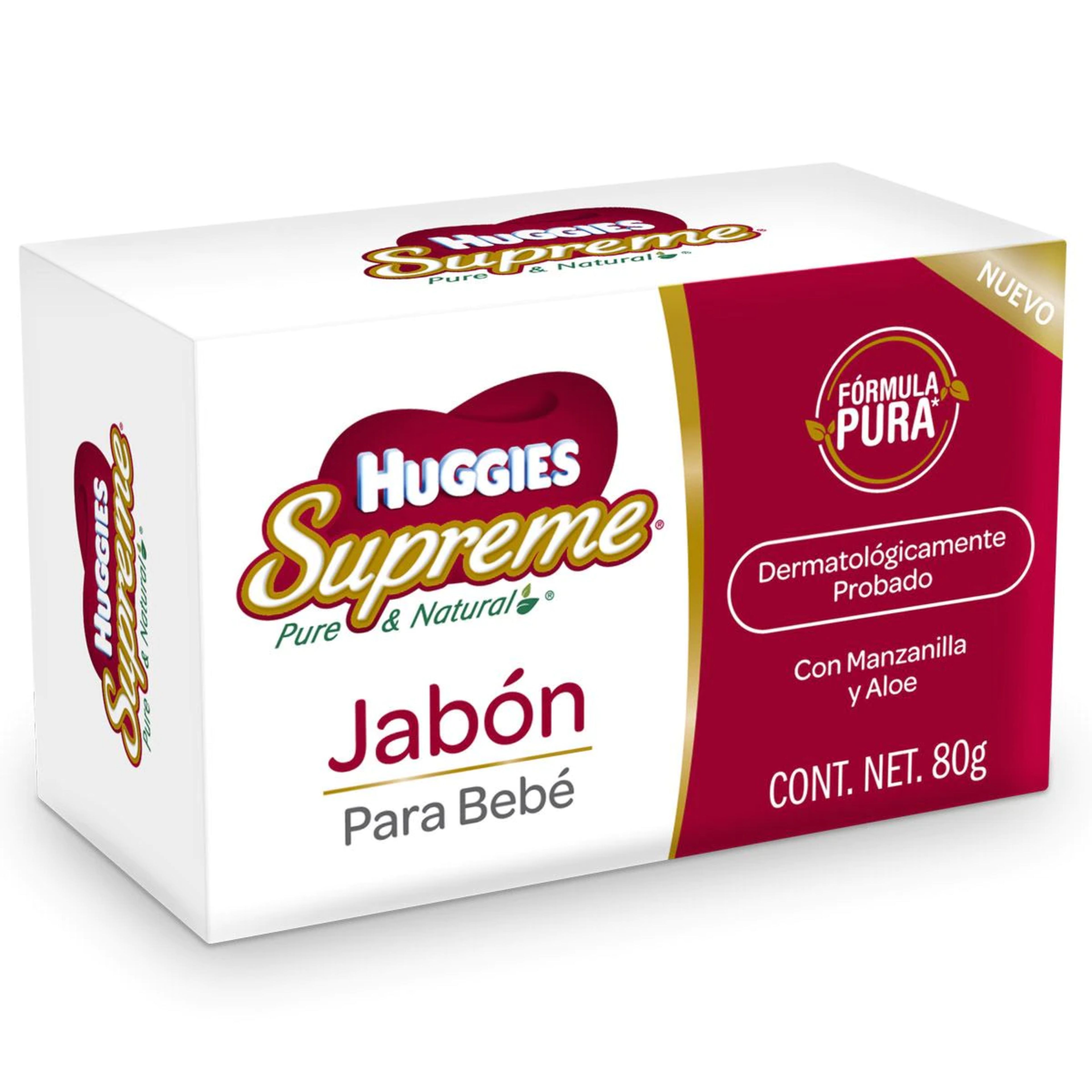 Huggies Supreme Jabón En Barra Para Bebe Con 80 G