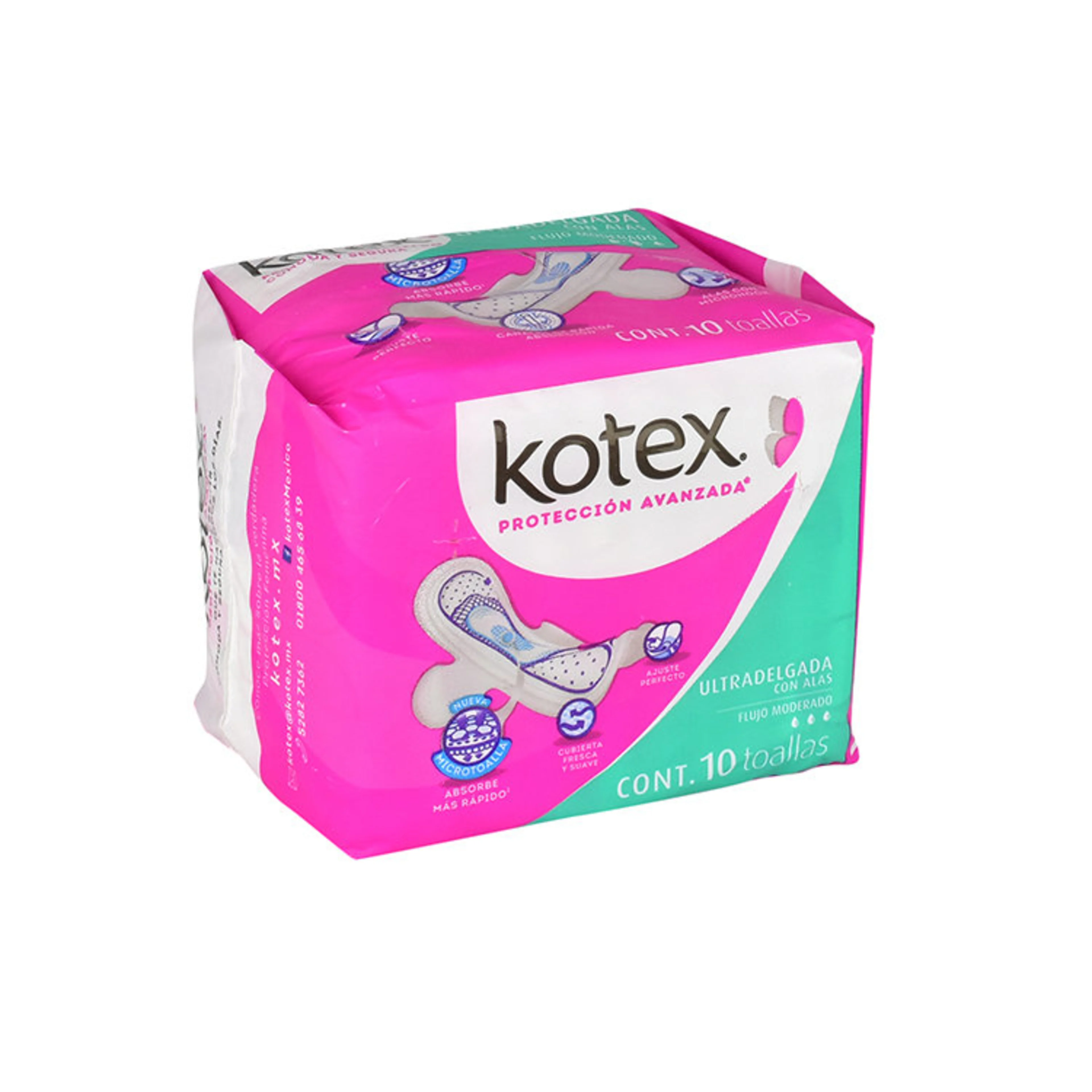 Kotex Ultradelgada Toallas Sanitarias Con Alas 14 Piezas