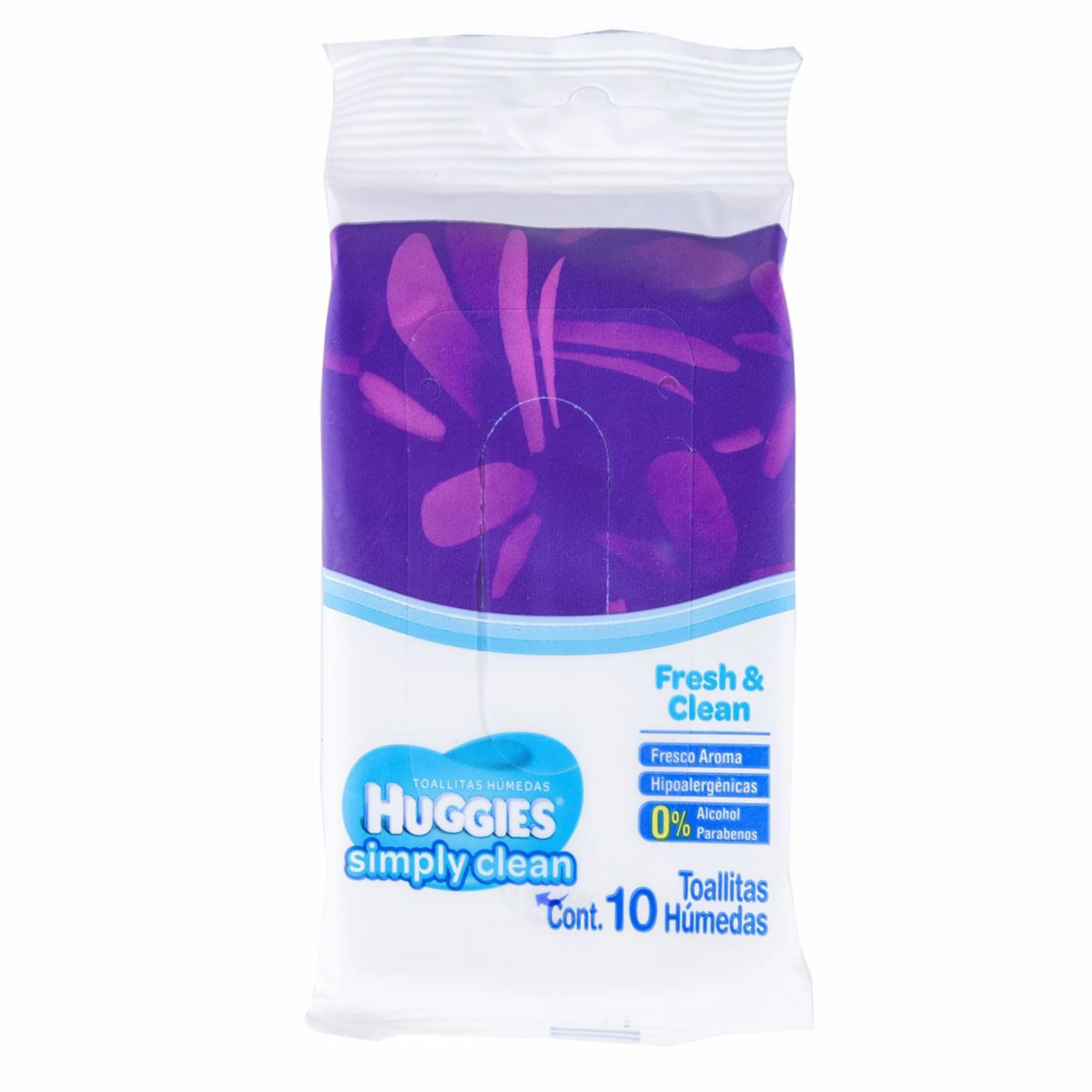 Toallas humedas multiusos huggies simply clean 10 piezas