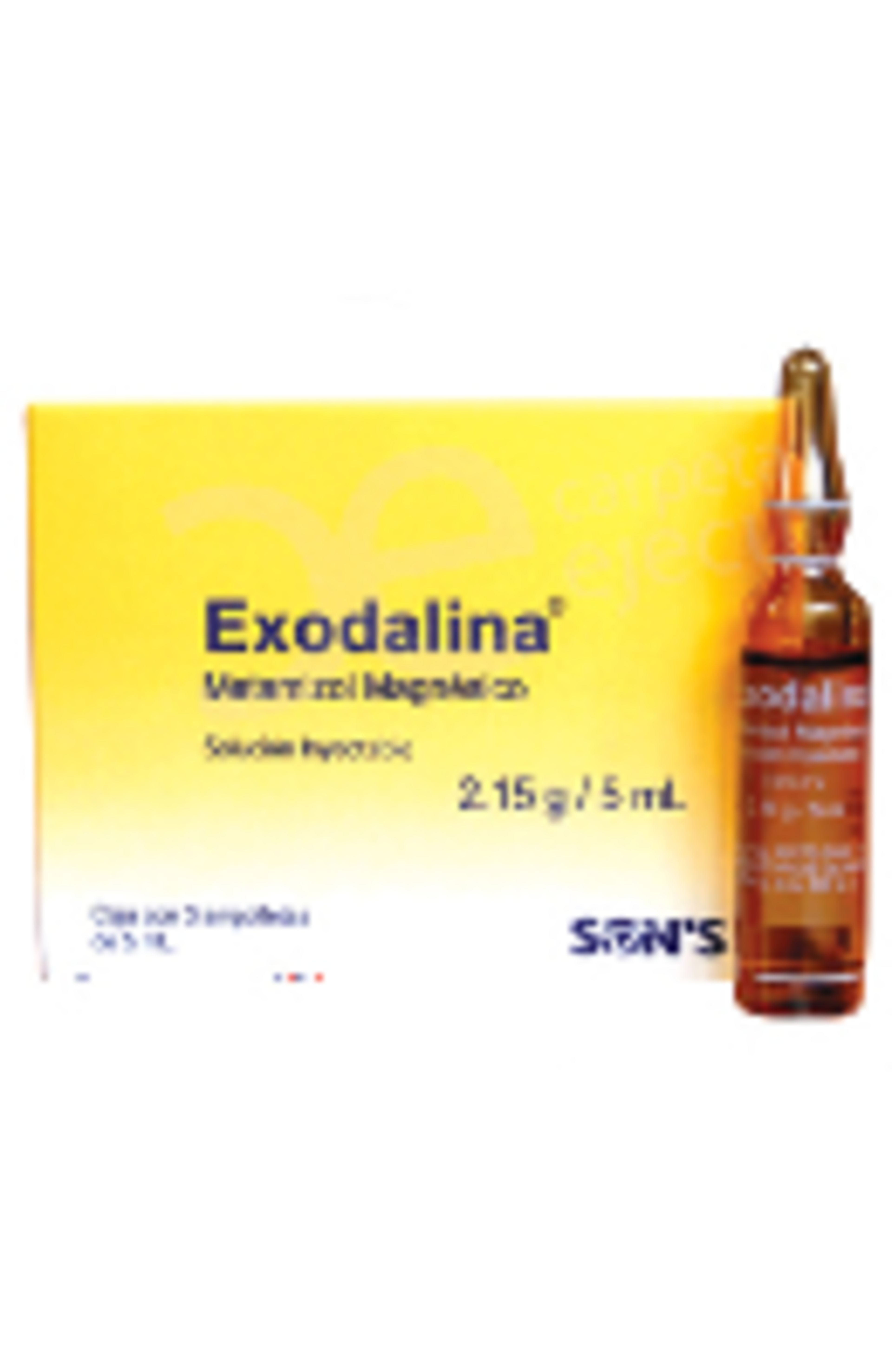 Exodalina 2.15 Mg Con 3 Solución Inyectable