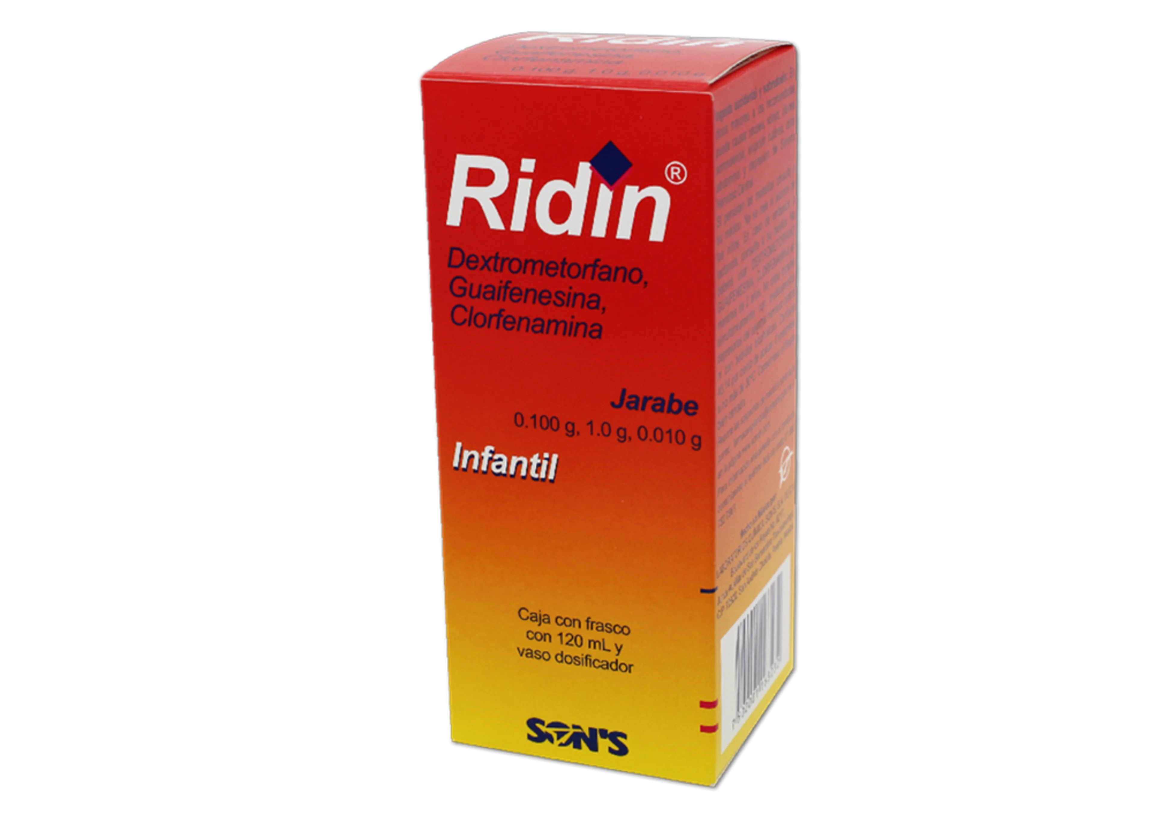 Ridin 0.100/1/0.01 G Jarabe Infantil Con 120 Ml