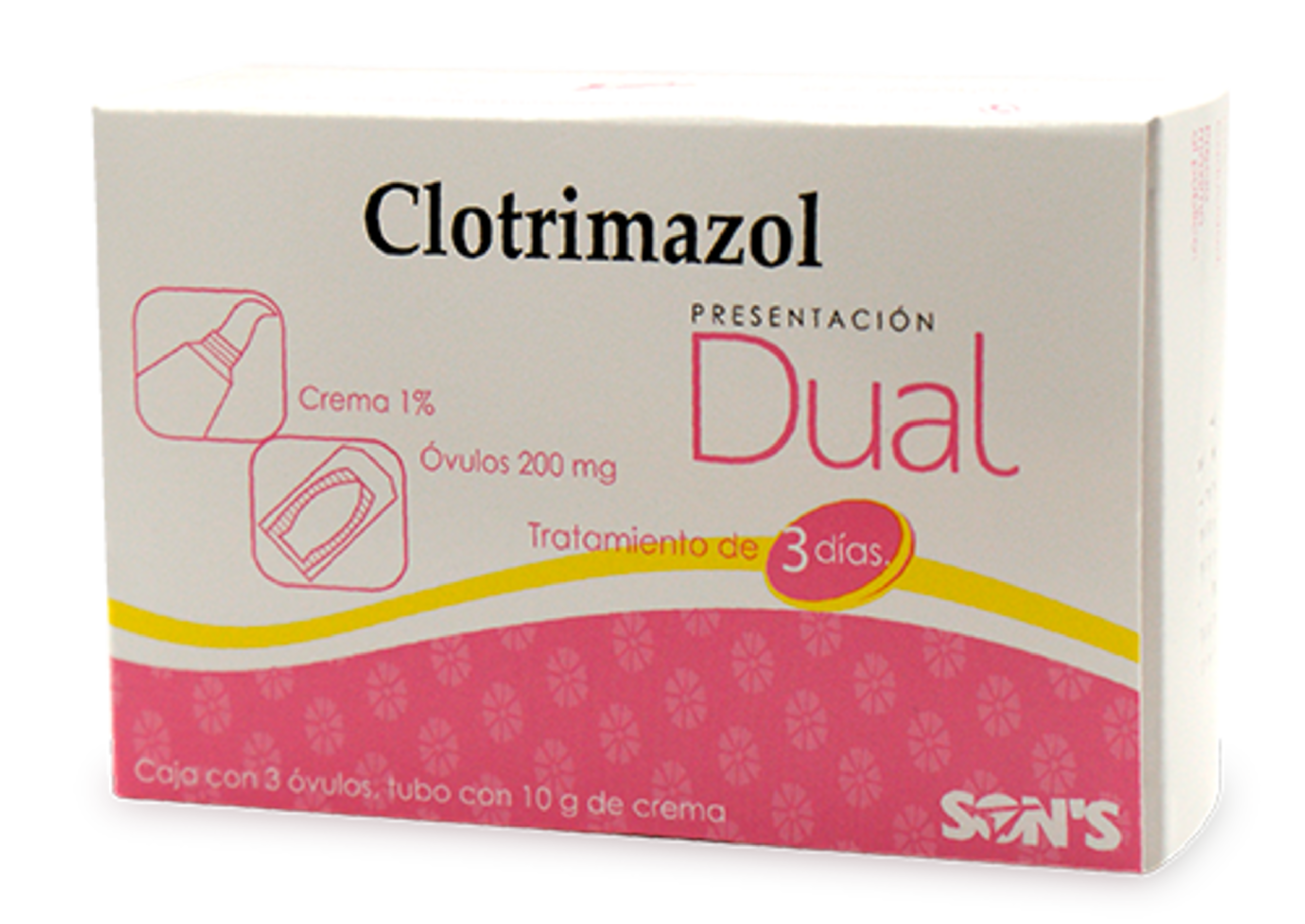 Clotrimazol 200 Mg Con 3 Óvulos + Crema 1%