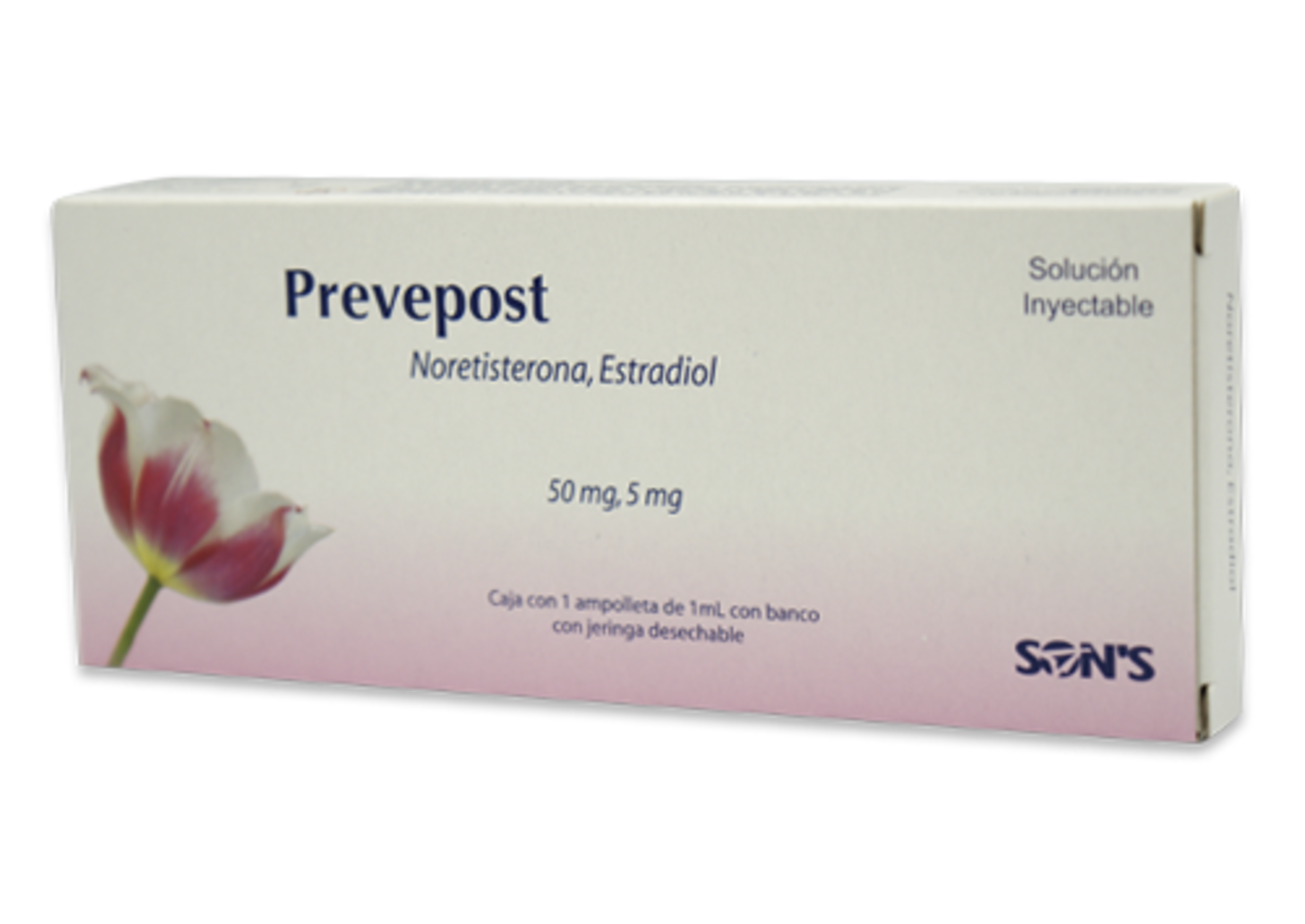 Prevepost 50/5 Mg Solución Inyectable 1 Ampolleta