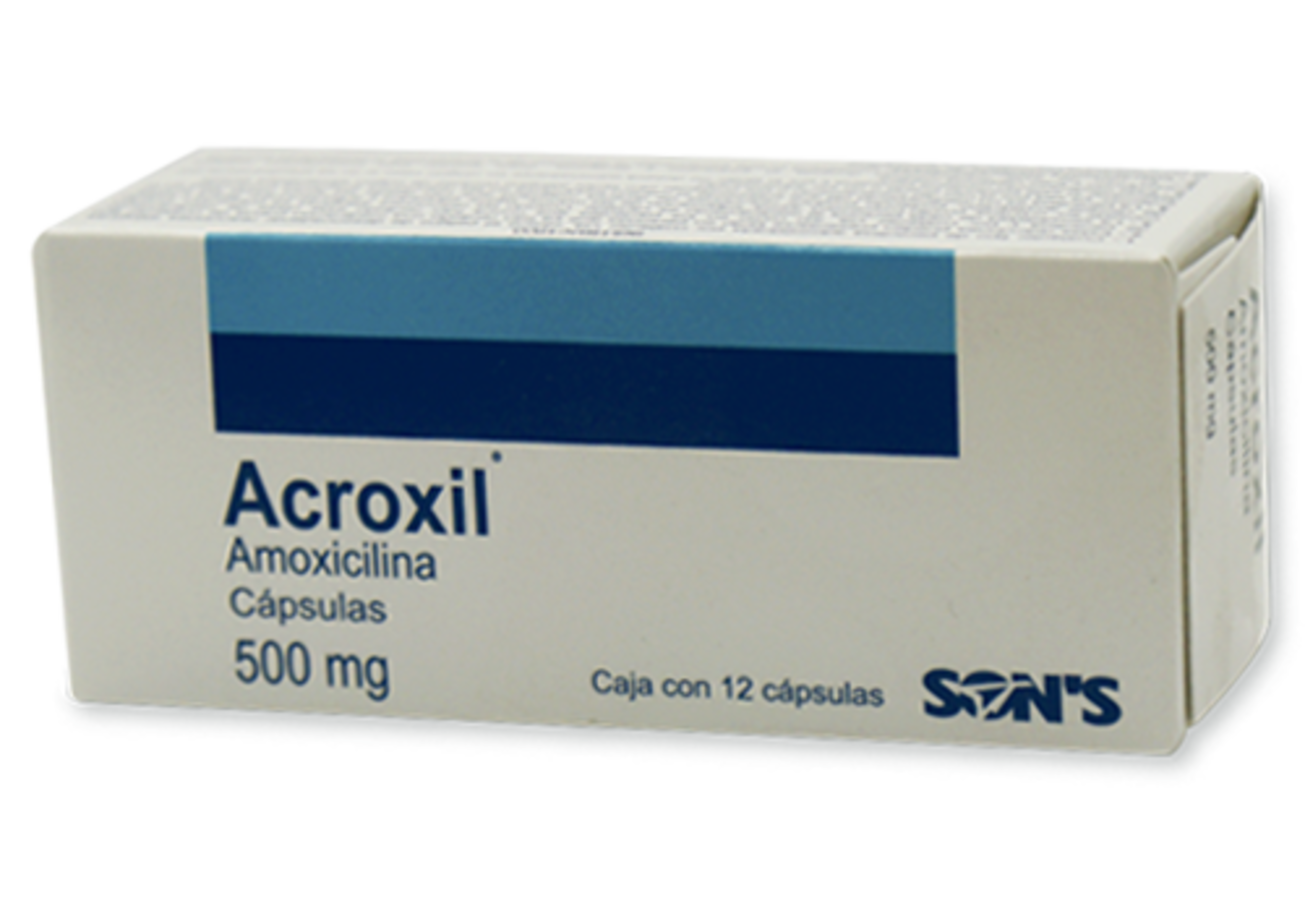 Acroxil Amoxicilina 500 Mg Con 12 Cápsulas