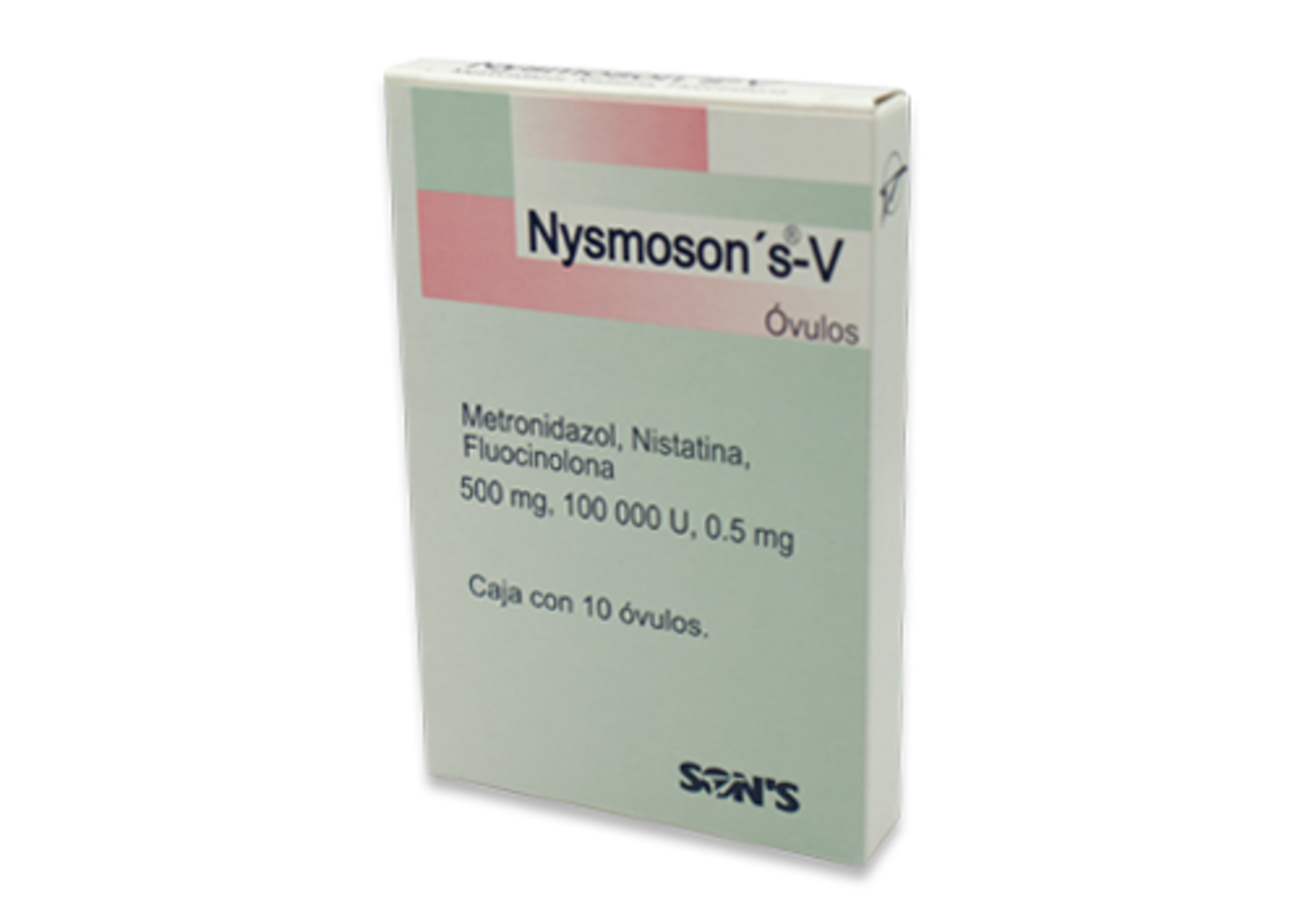 Nysmoson’S-V 500 Mg/100 000 Ui/0.5 Mg Con 10 Óvulos