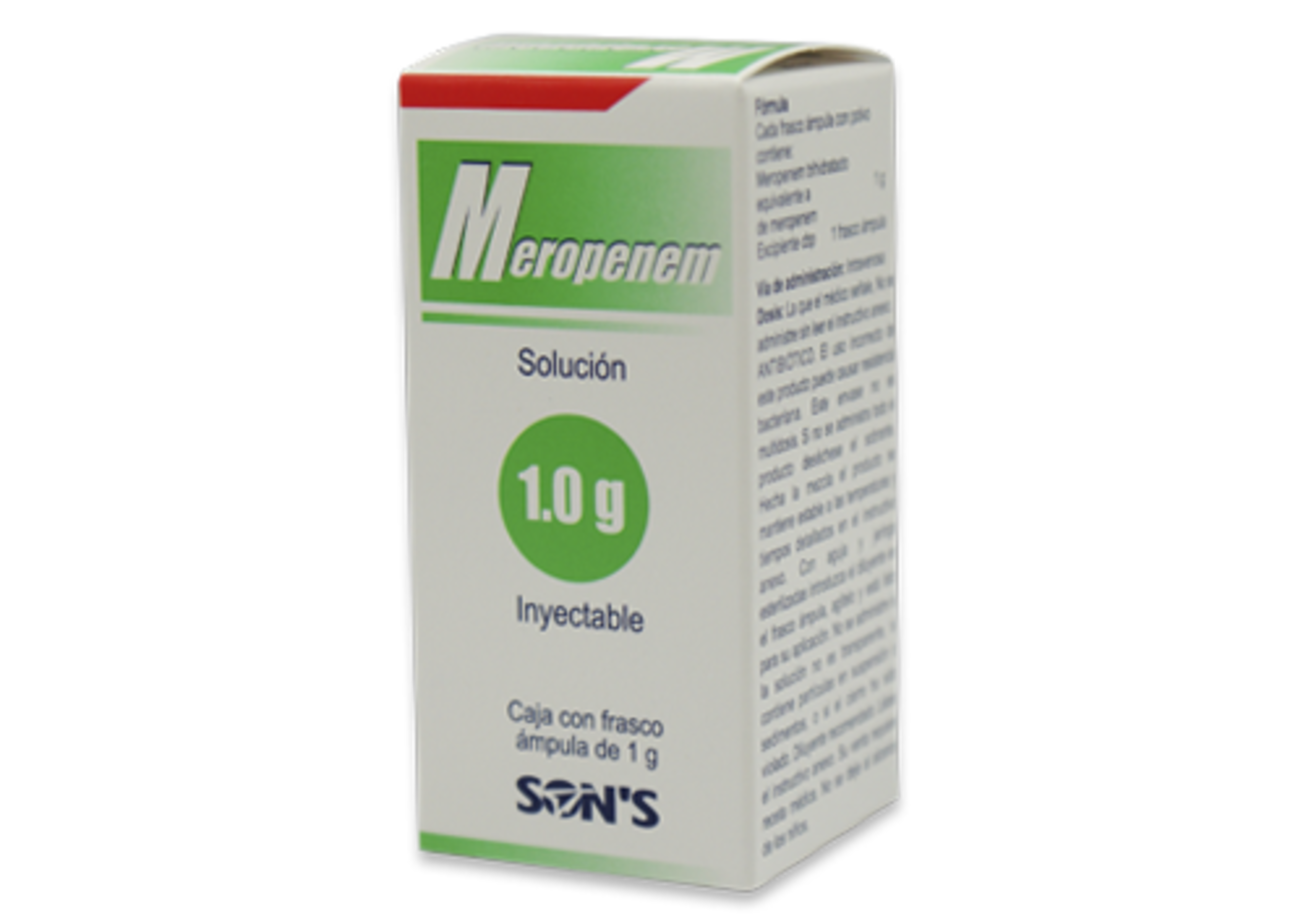 Meropenem 1 G Con 1 Frasco Ámpula