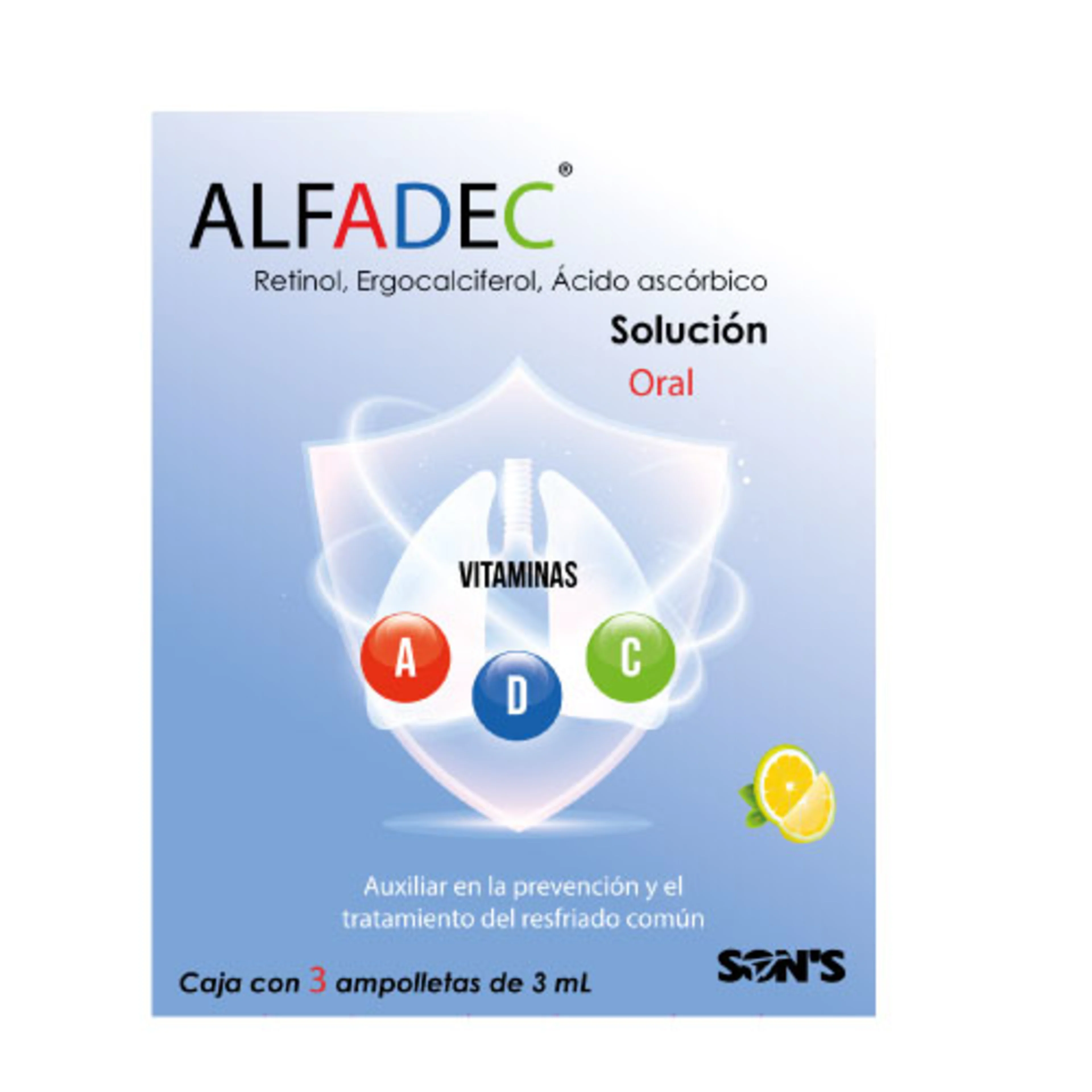 Alfadec con 3 Ampollas