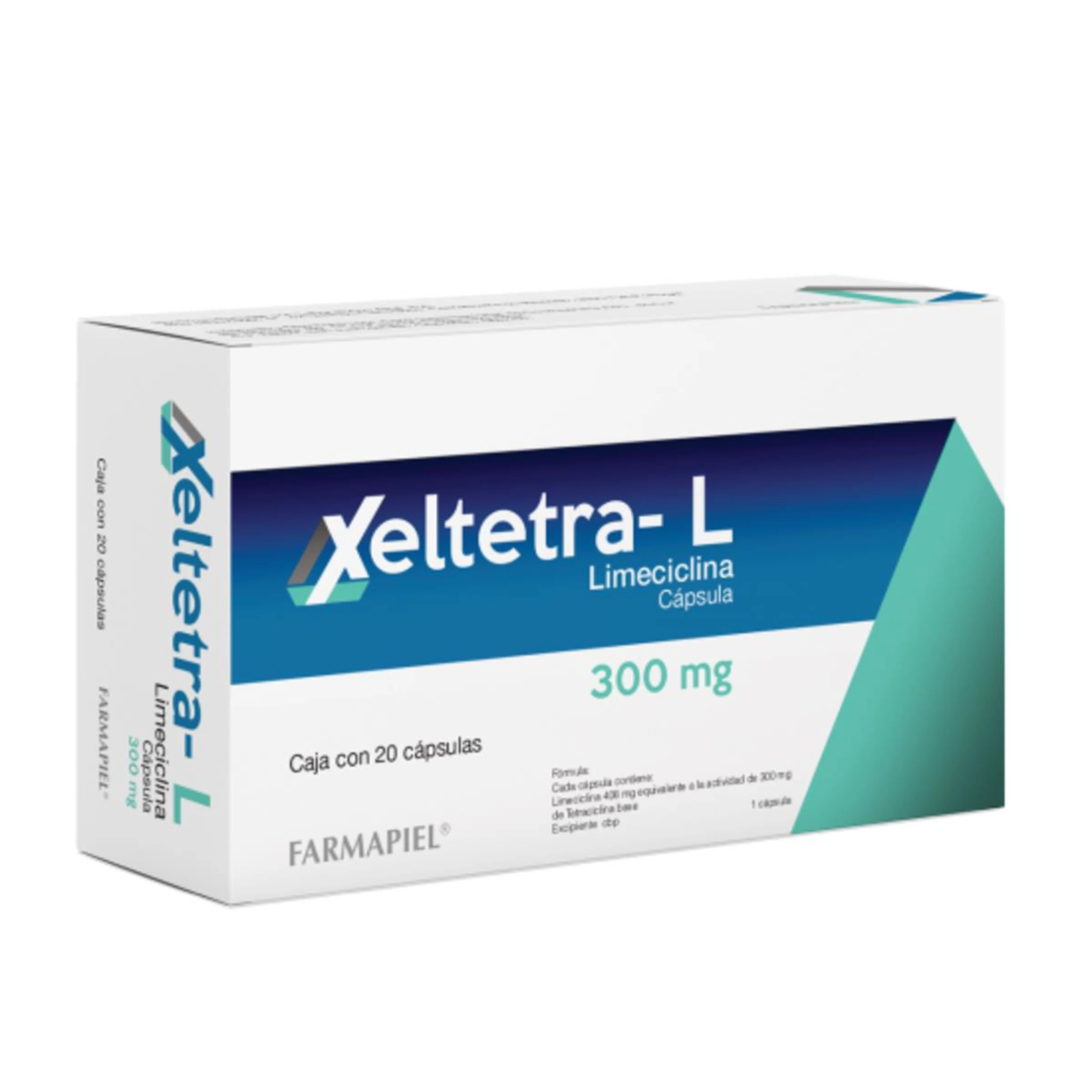 Xeltetra-L Tetraciclina Lisina 300 Mg Con 20 Cápsulas