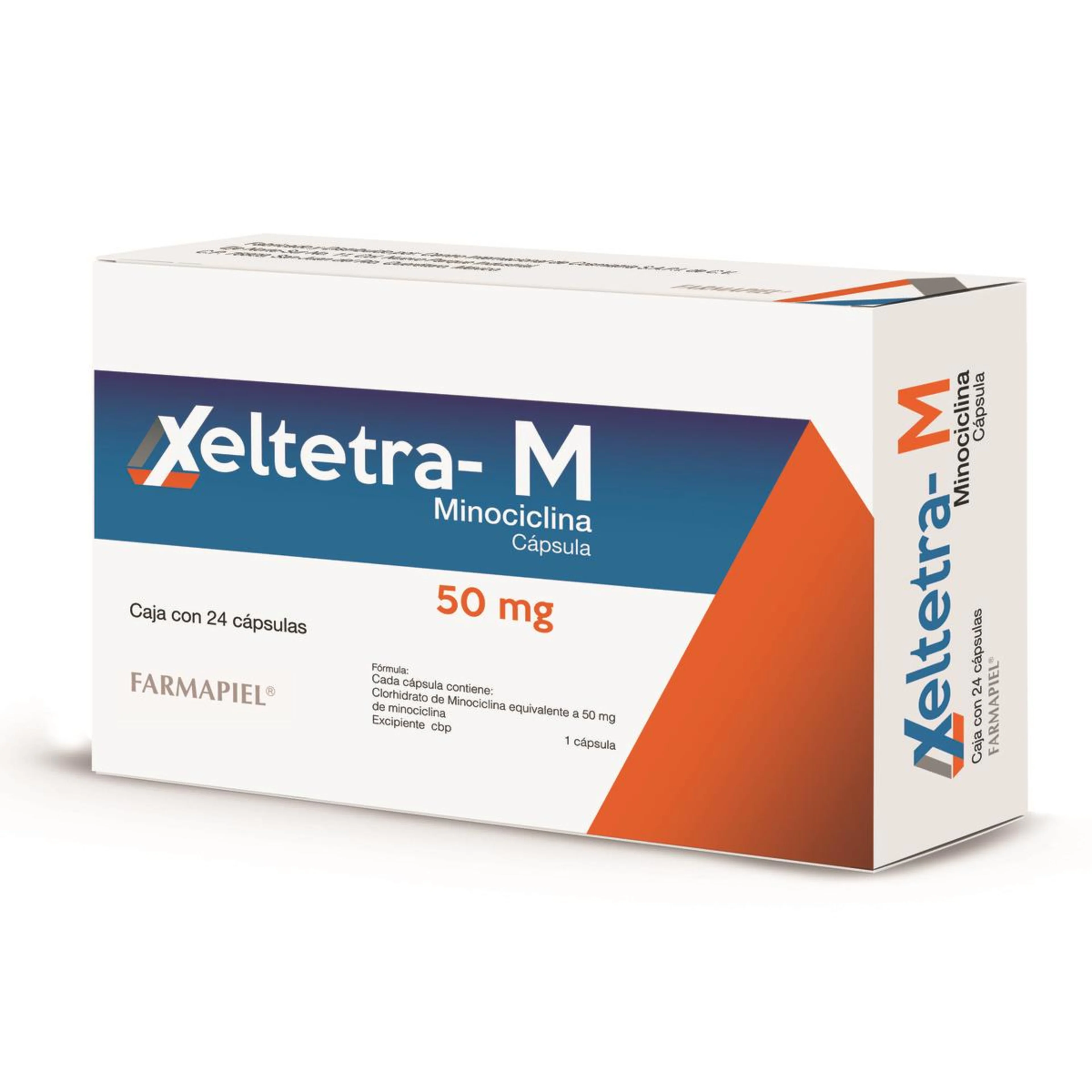 Xeltetra-M Minociclina 50 Mg Con 24 Cápsulas