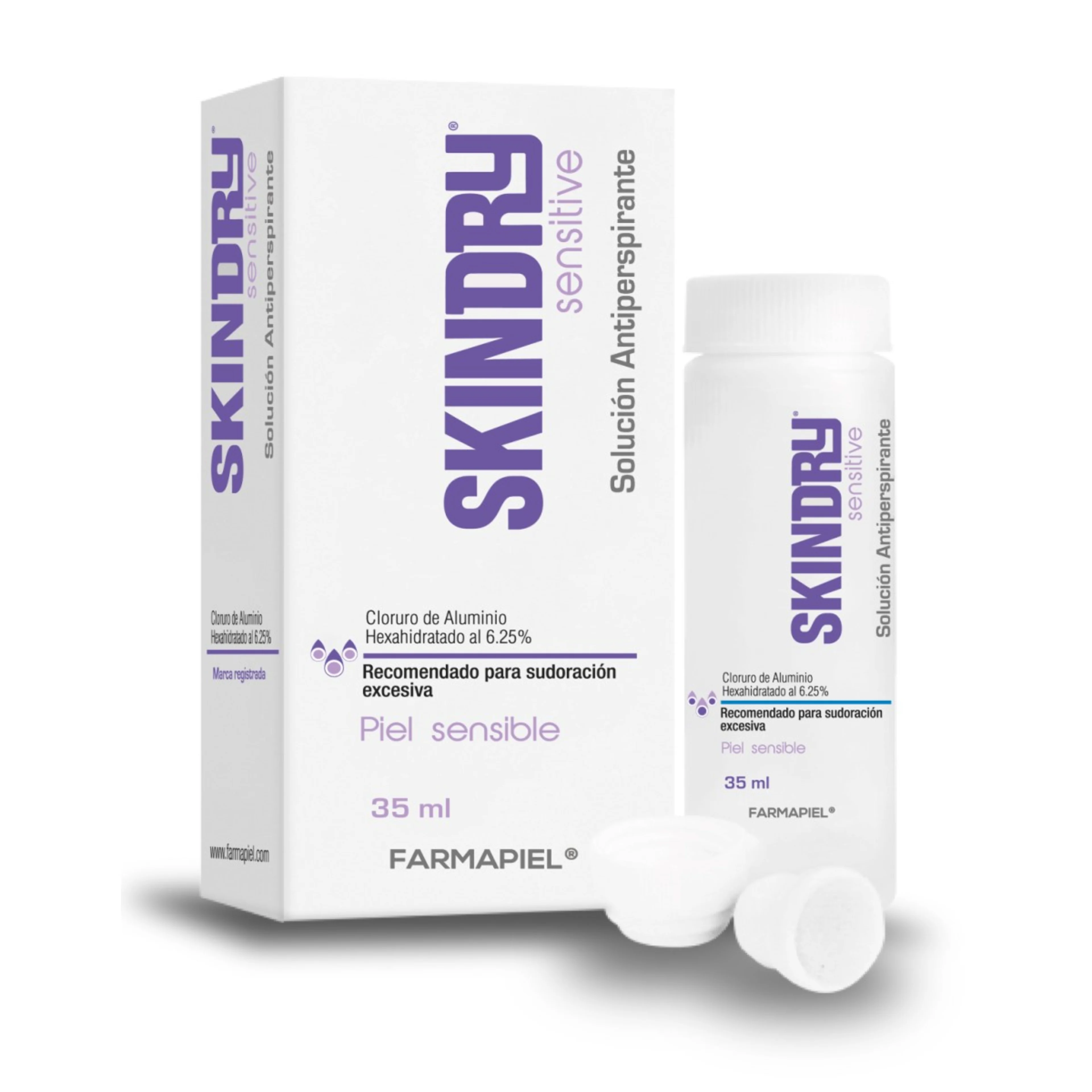 Farmapiel Skindry Antitranspirante Piel Sensible En Solución Con 35 Ml