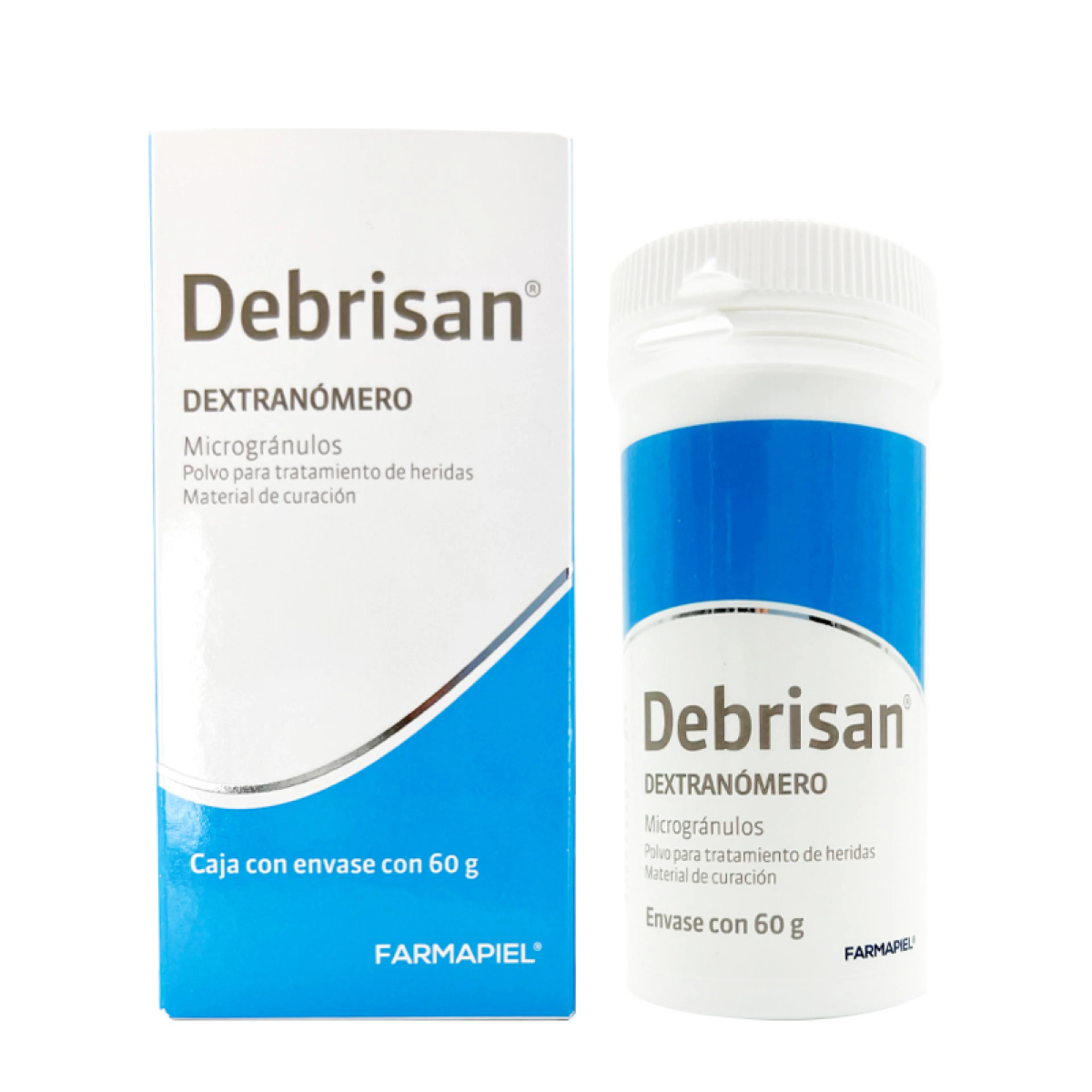 Debrisan 1 G Polvo Para Heridas Con 60 G