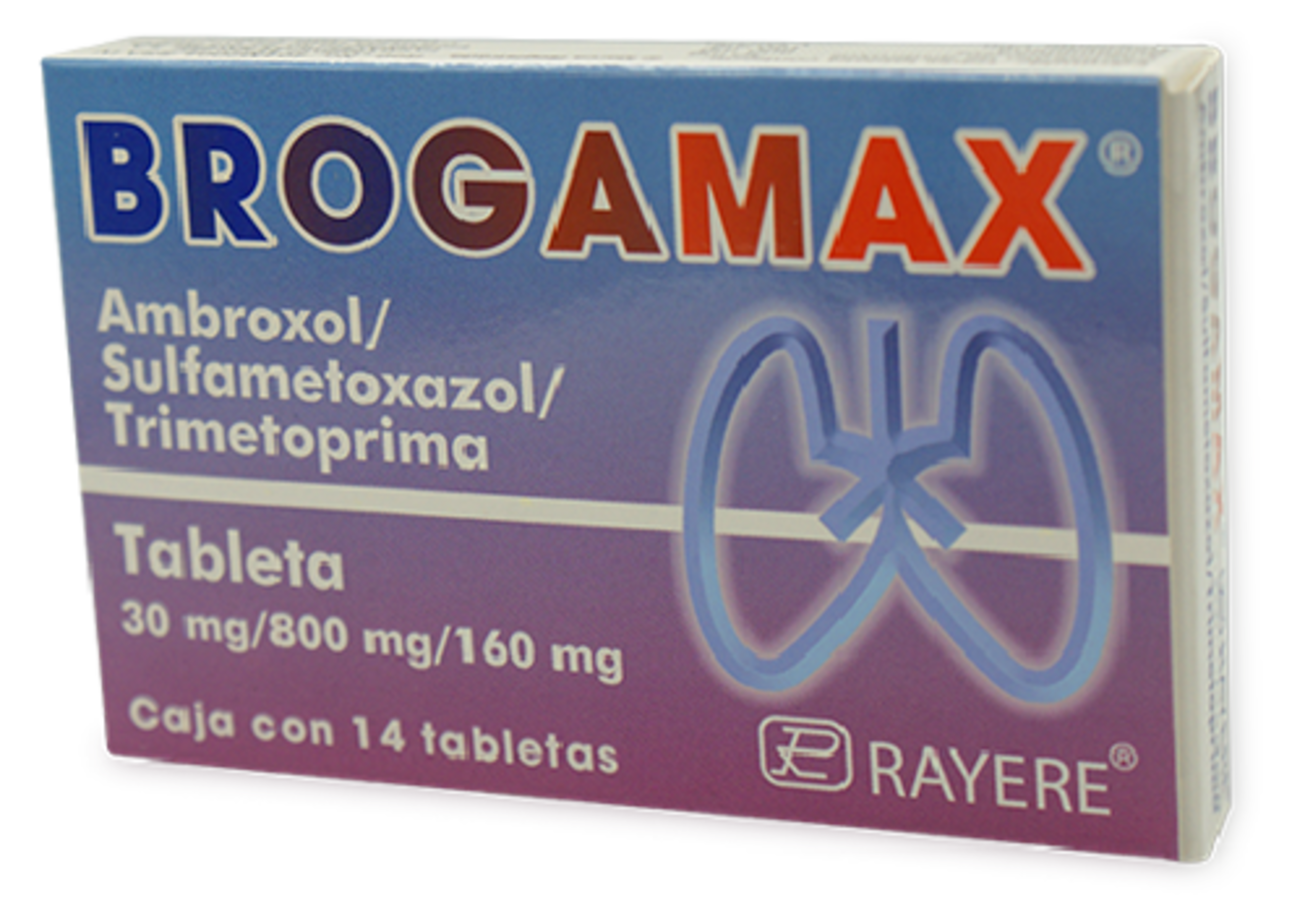 Brogamax Ambroxol Sulfametoxazol Trimetoprim 30/800/160 Mg Con 14 Tabletas