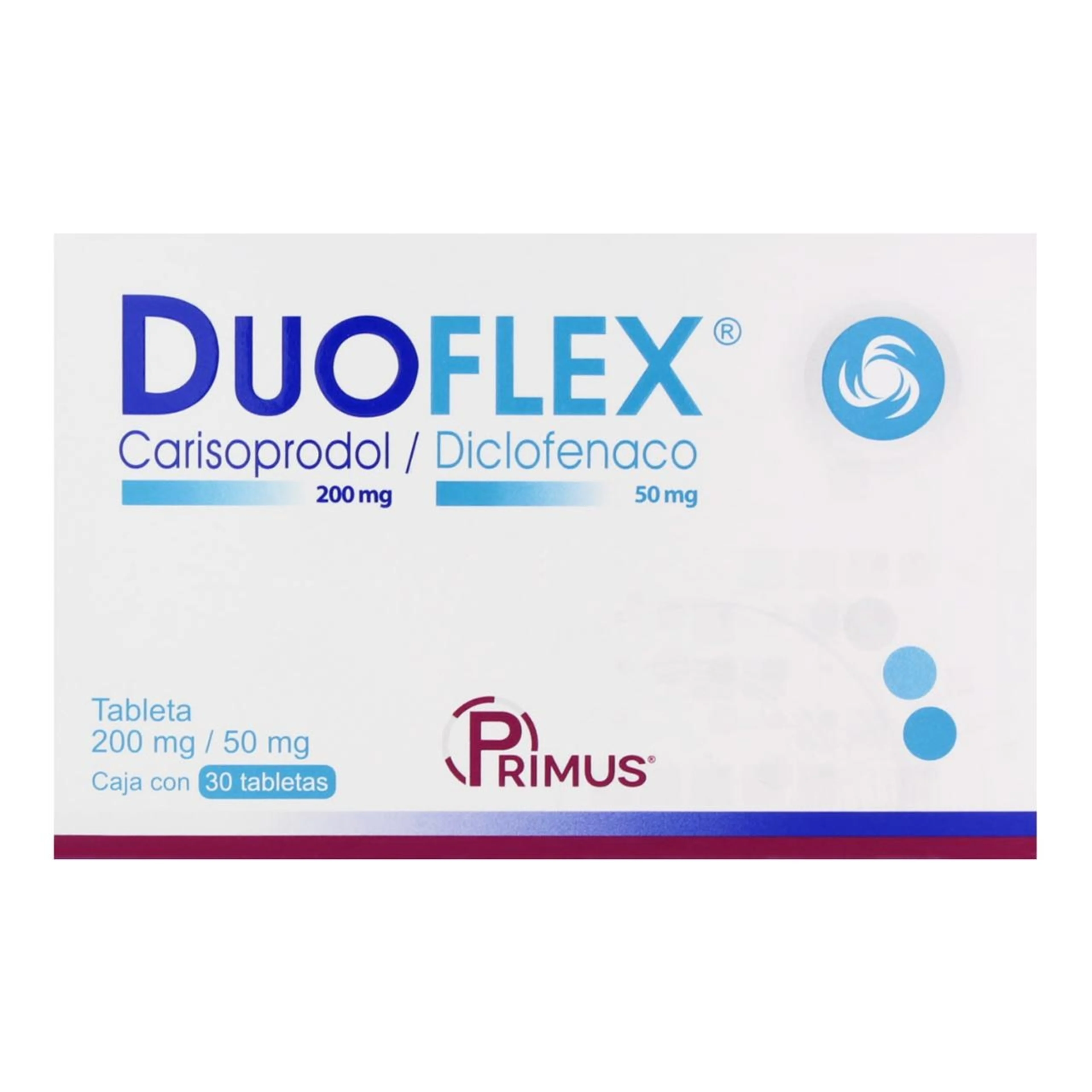 Duoflex 200/50 Mg Con 30 Tabletas