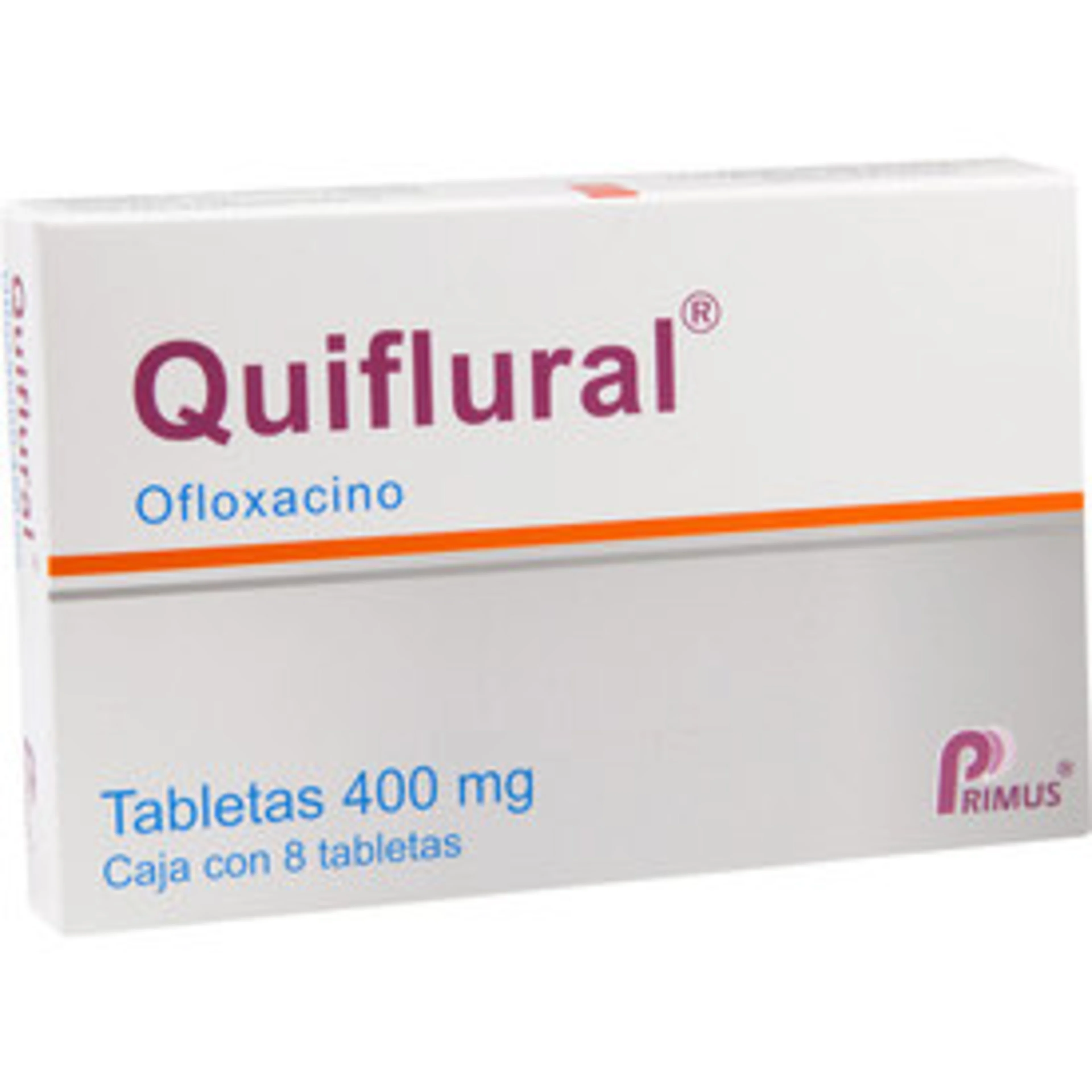 Quiflural Ofloxacina 400 Mg Con 8 Tabletas