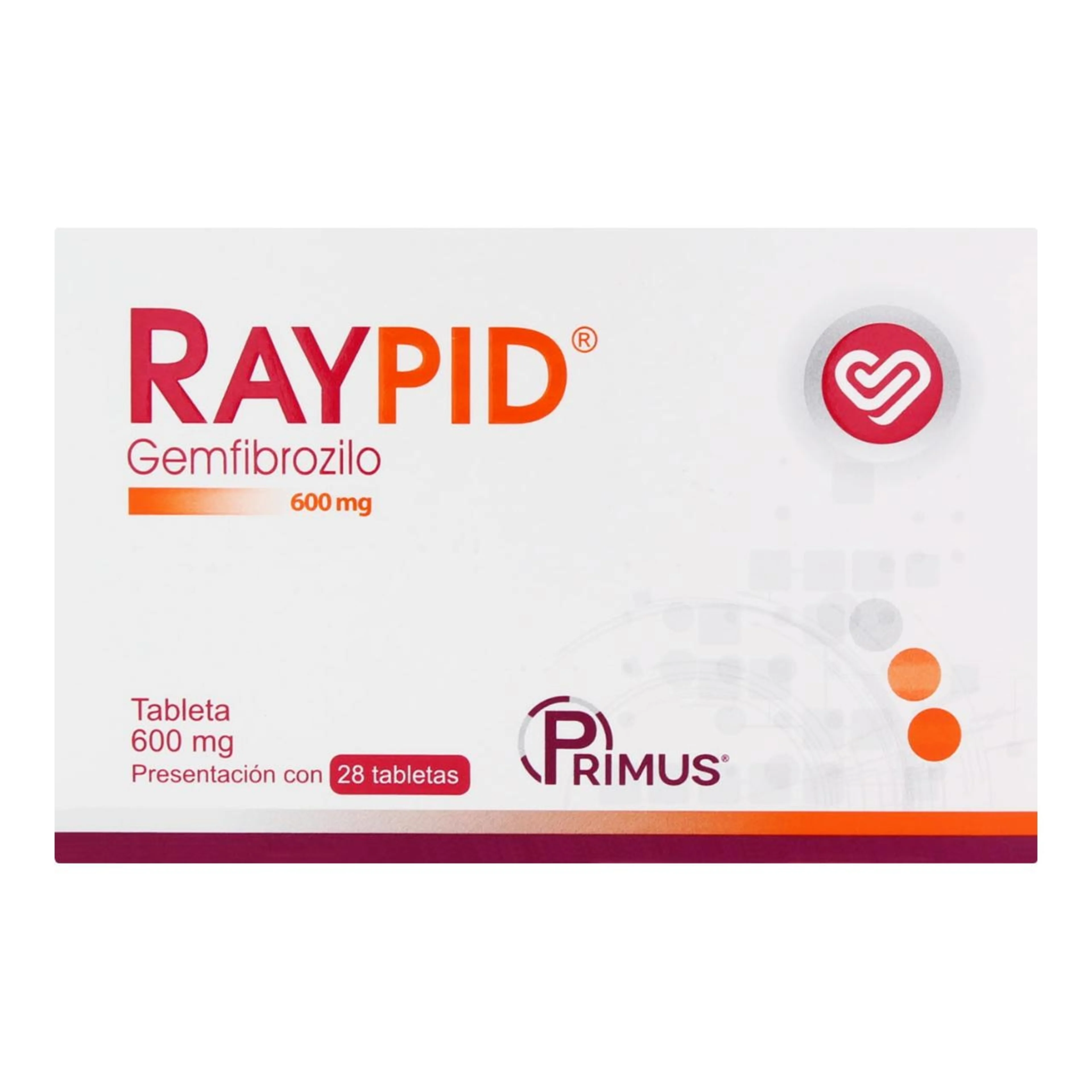 Raypid 600 Mg Con 28 Tabletas