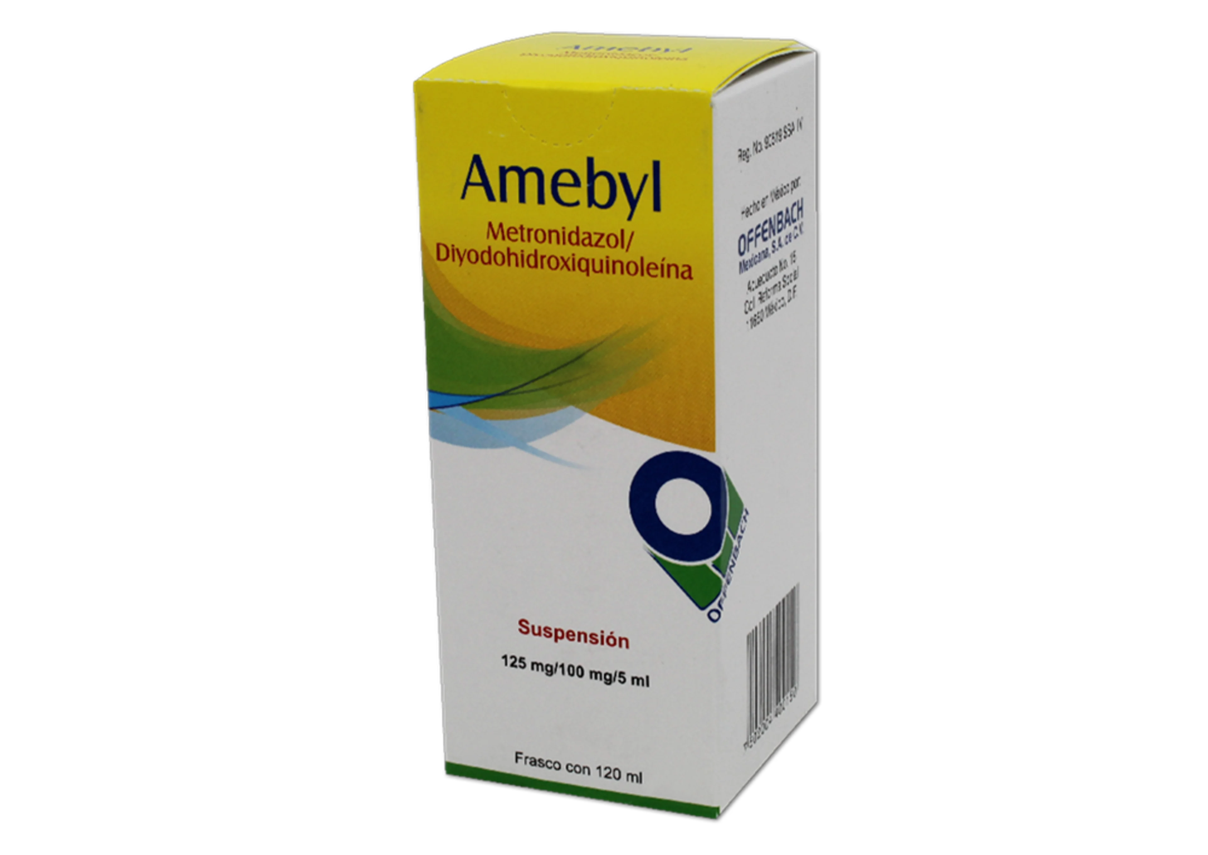 Amebyl Diyodohidroxiqunolina Metronidazol 125/100 Mg Suspensión Con 120 Ml