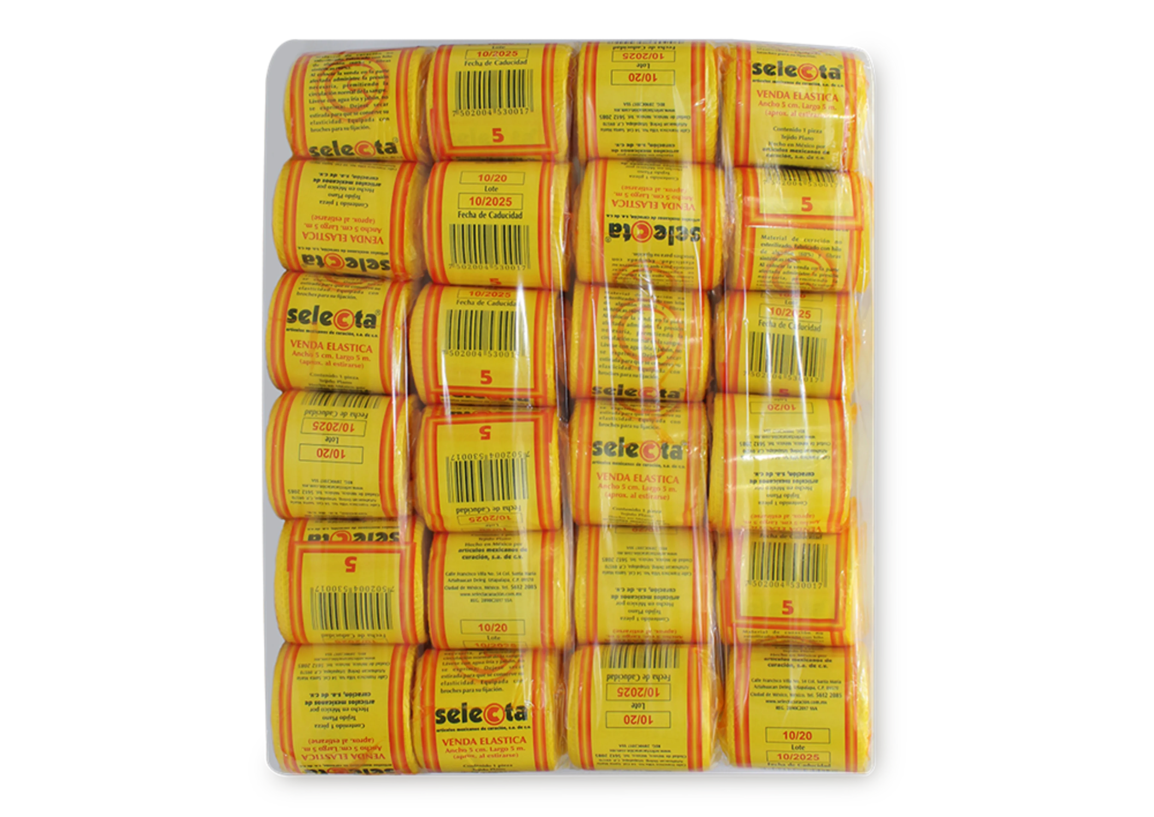 Venda elastica ambar 24 vendas 5cmx5 m