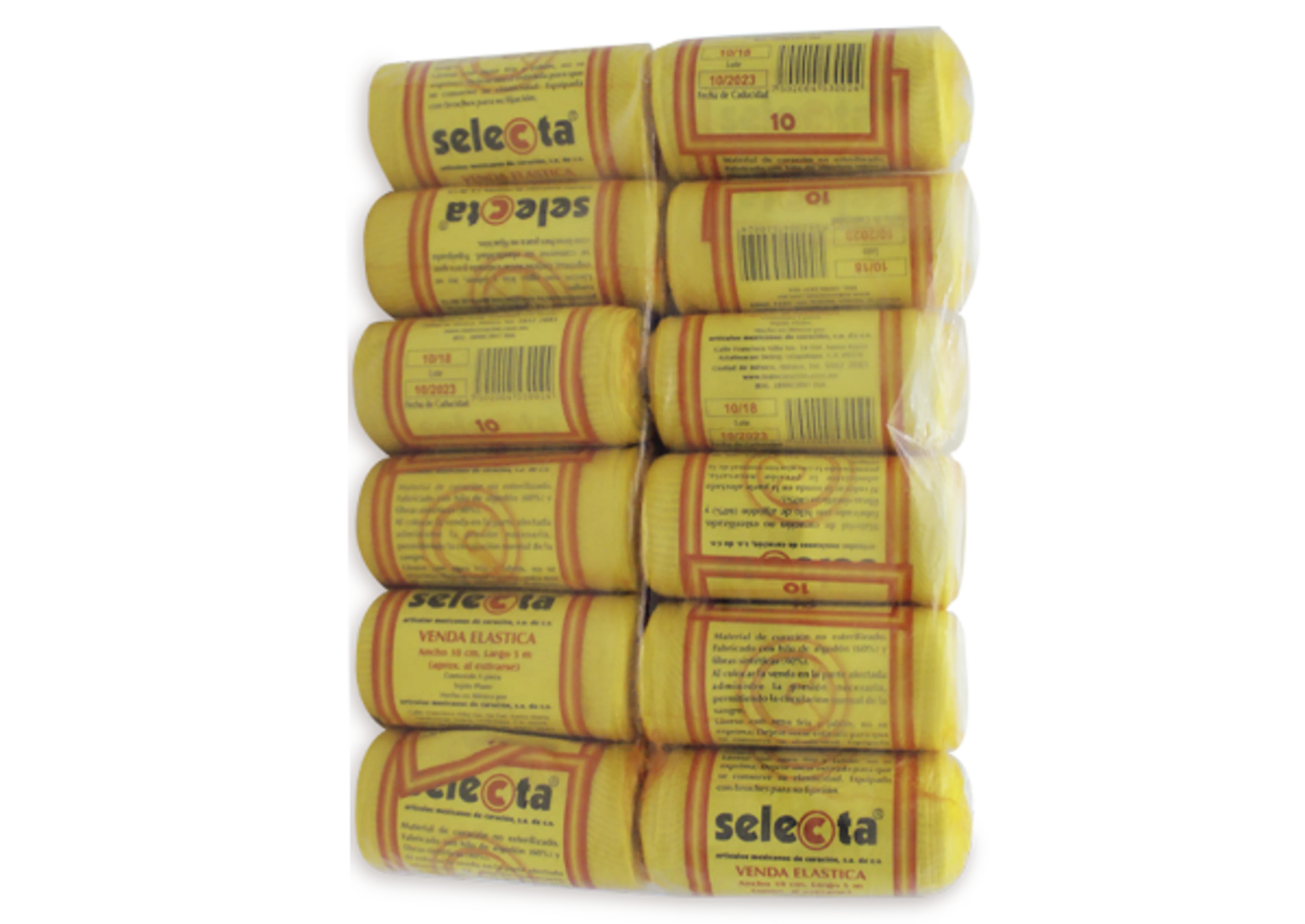 Venda elastica ambar 12 vendas 10cmx5 m