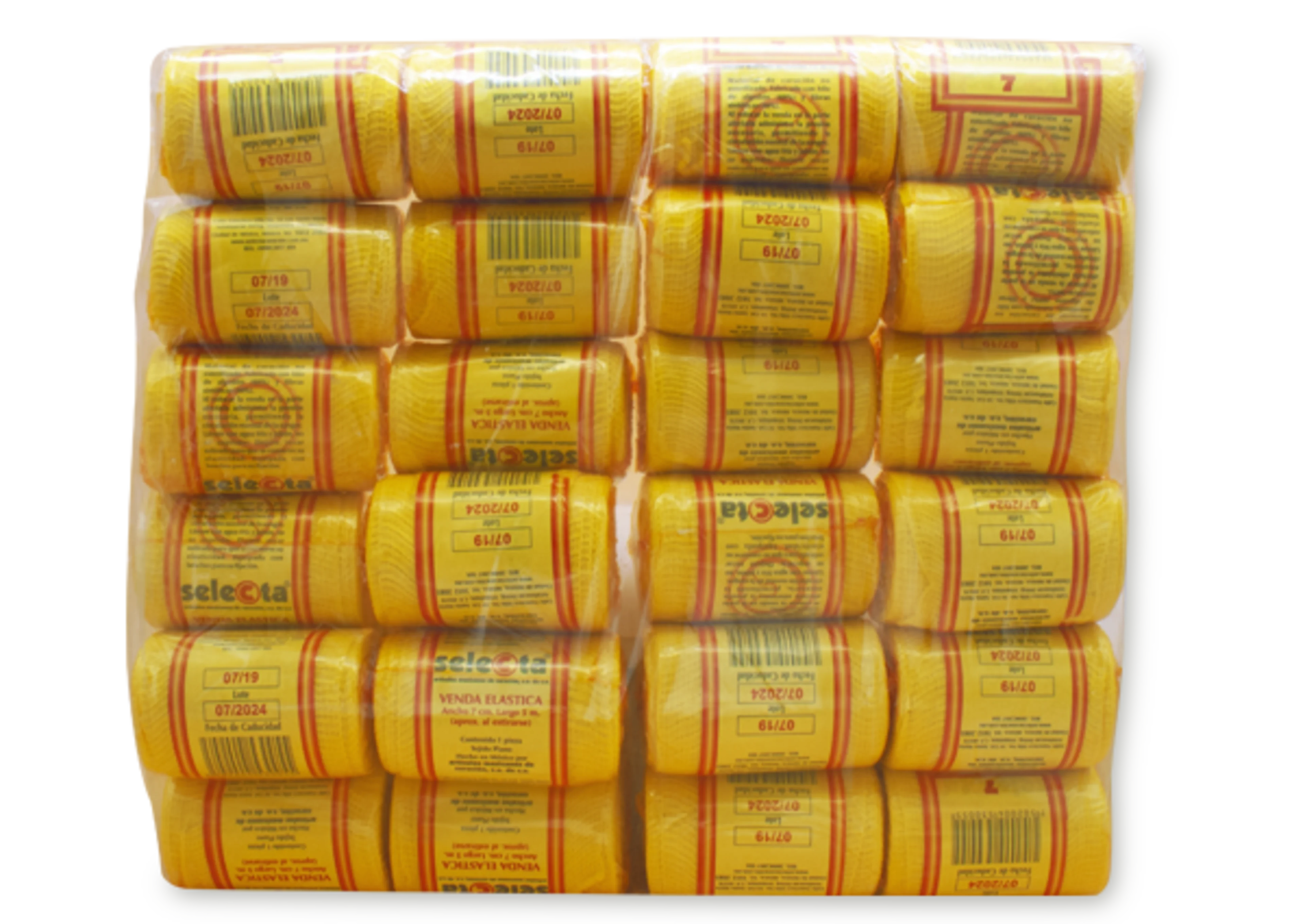 Venda elastica ambar 24 vendas 7cmx5 m