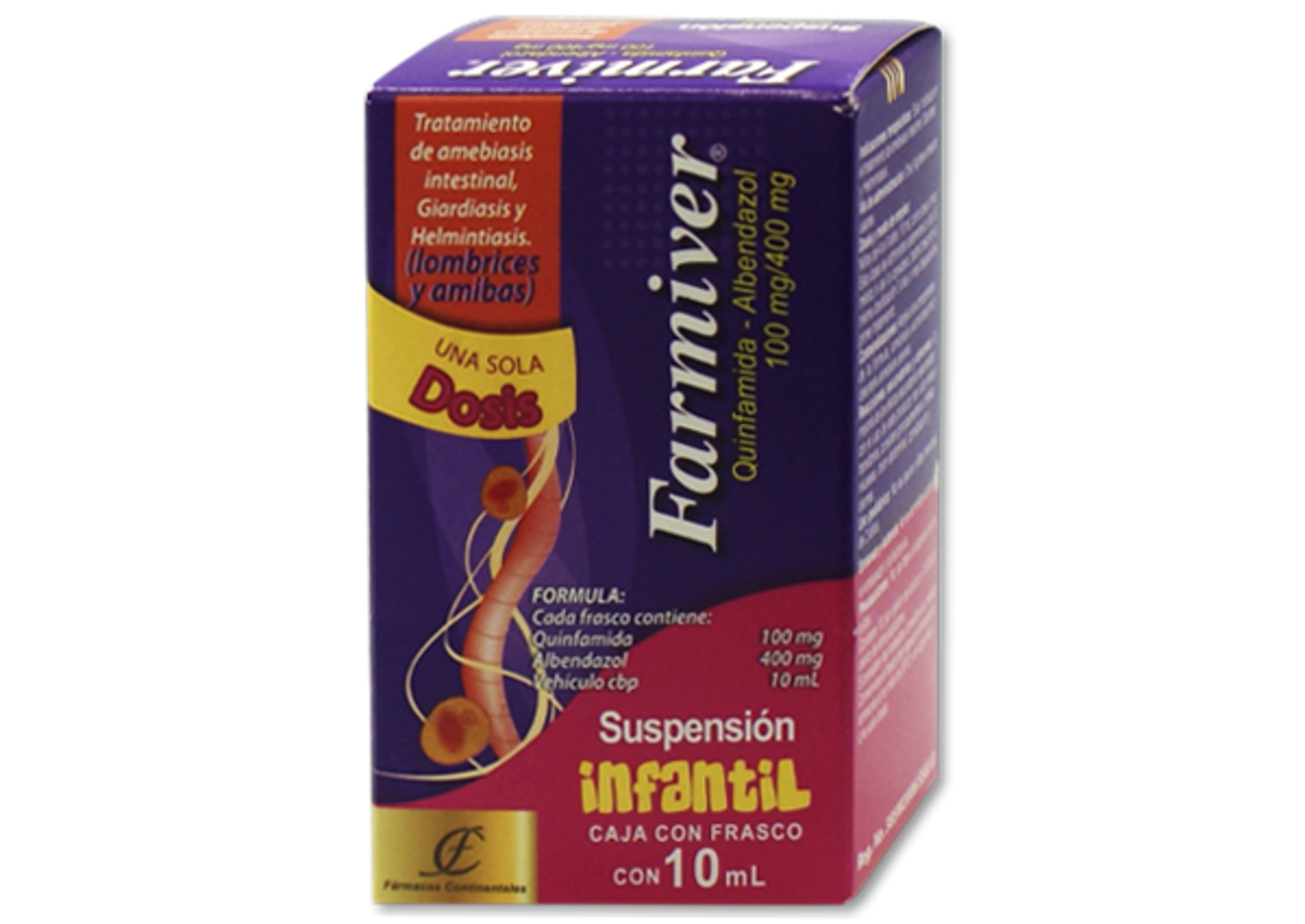 Farmiver 100/400 Mg Suspensión Infantil 10 Ml