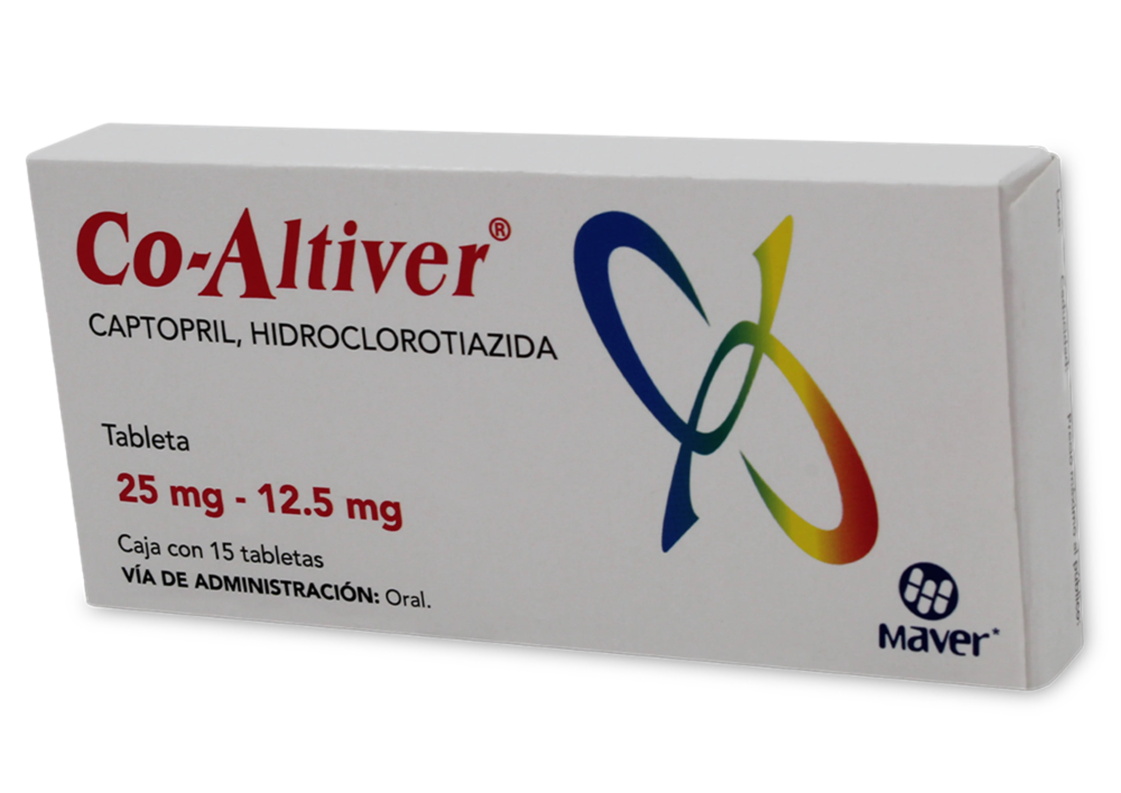Co-Altiver 25/12.5 Mg Con 15 Tabletas