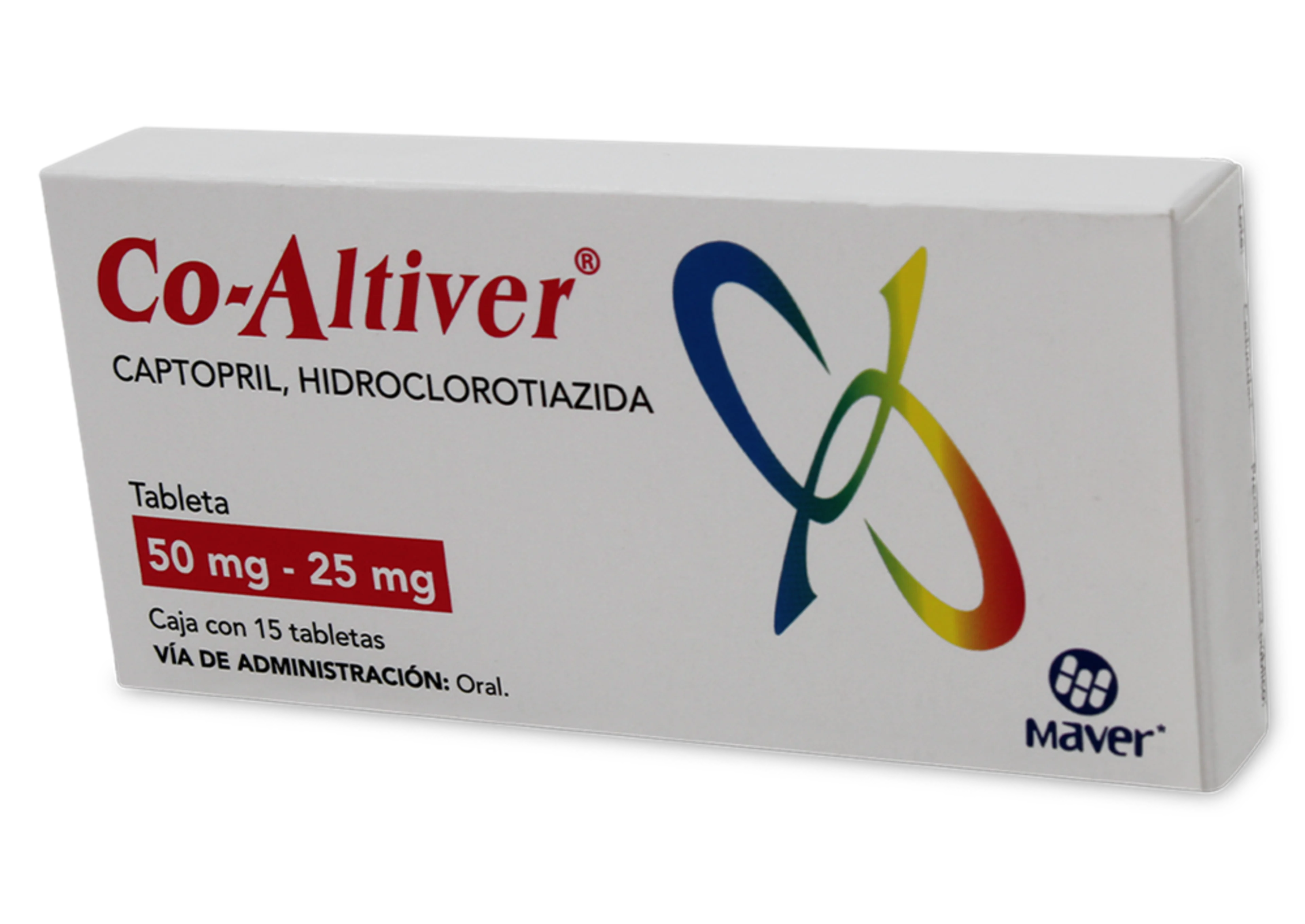 Co-Altiver 50/25 Mg Con 15 Tabletas
