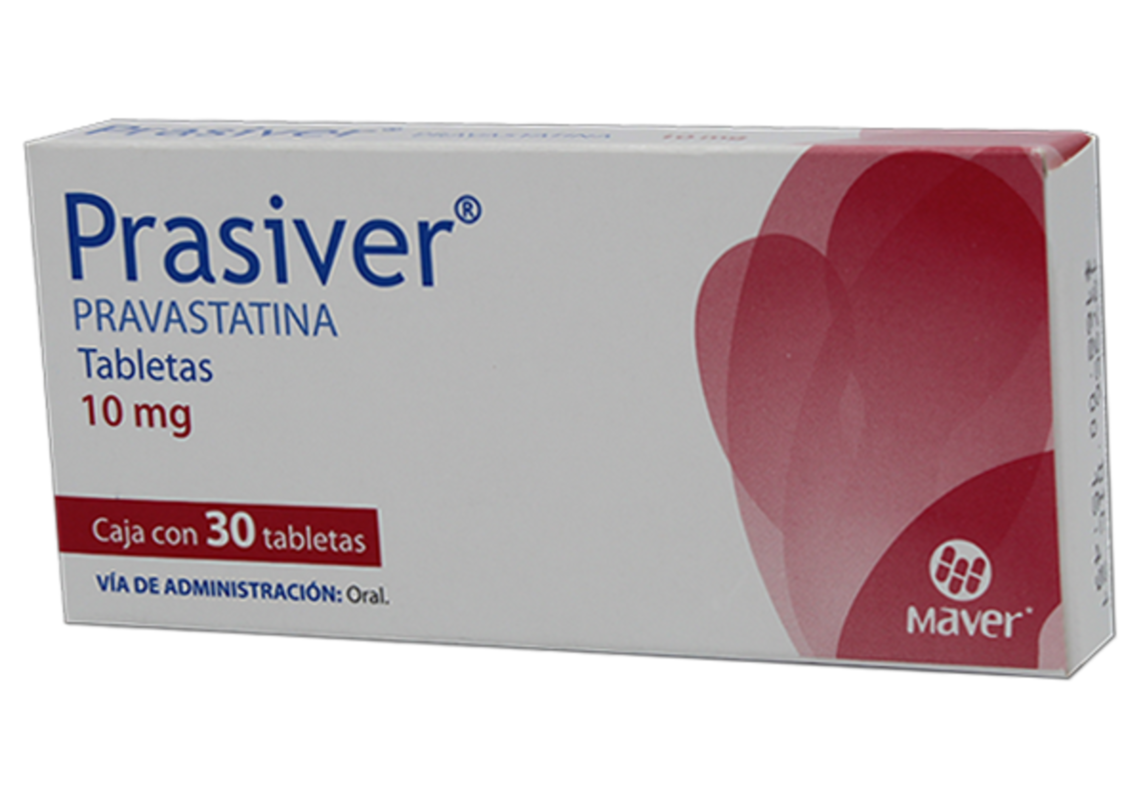 Prasiver 10 Mg Con 30 Tabletas