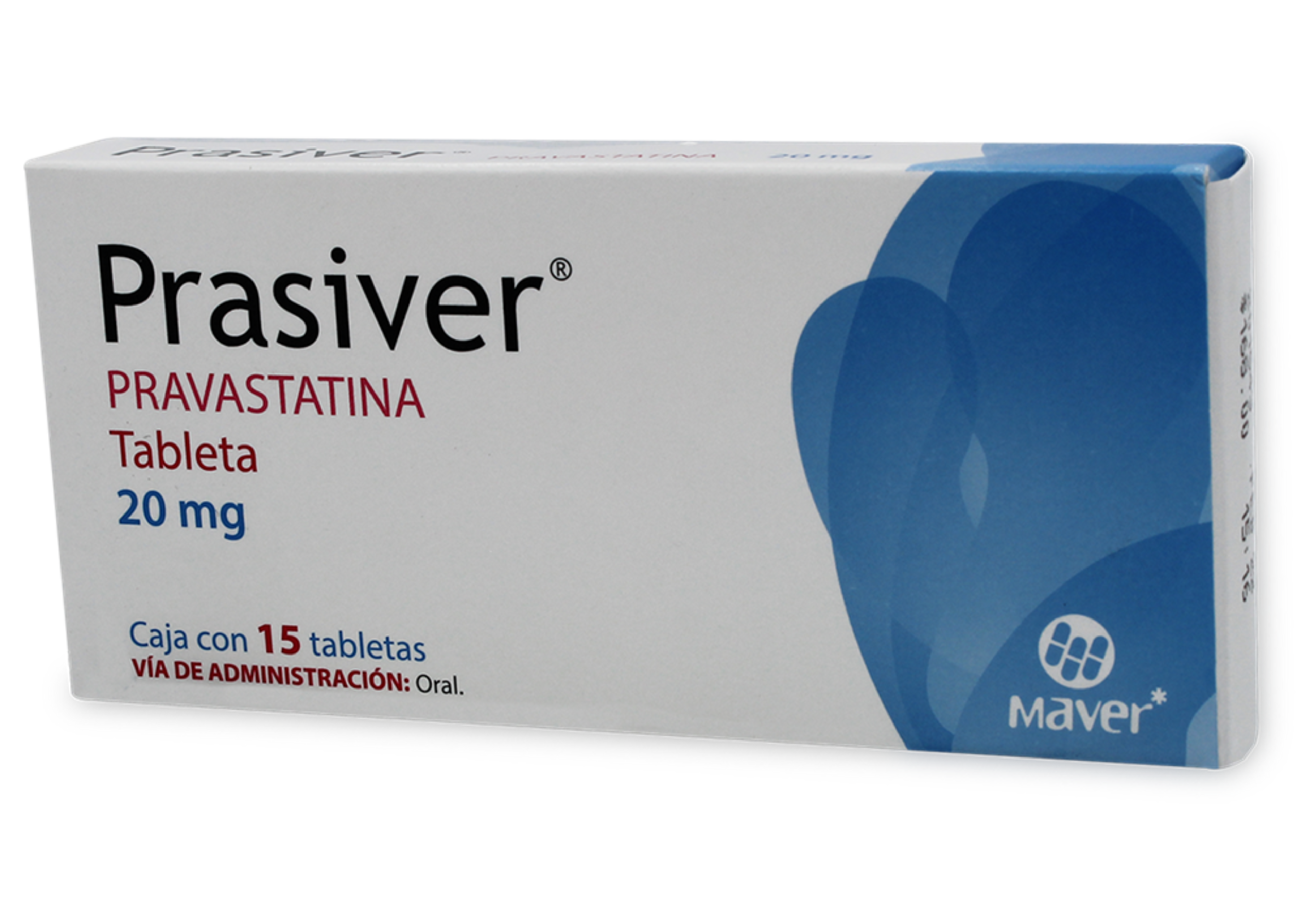Pravasiver 20 Mg Con 15 Tabletas