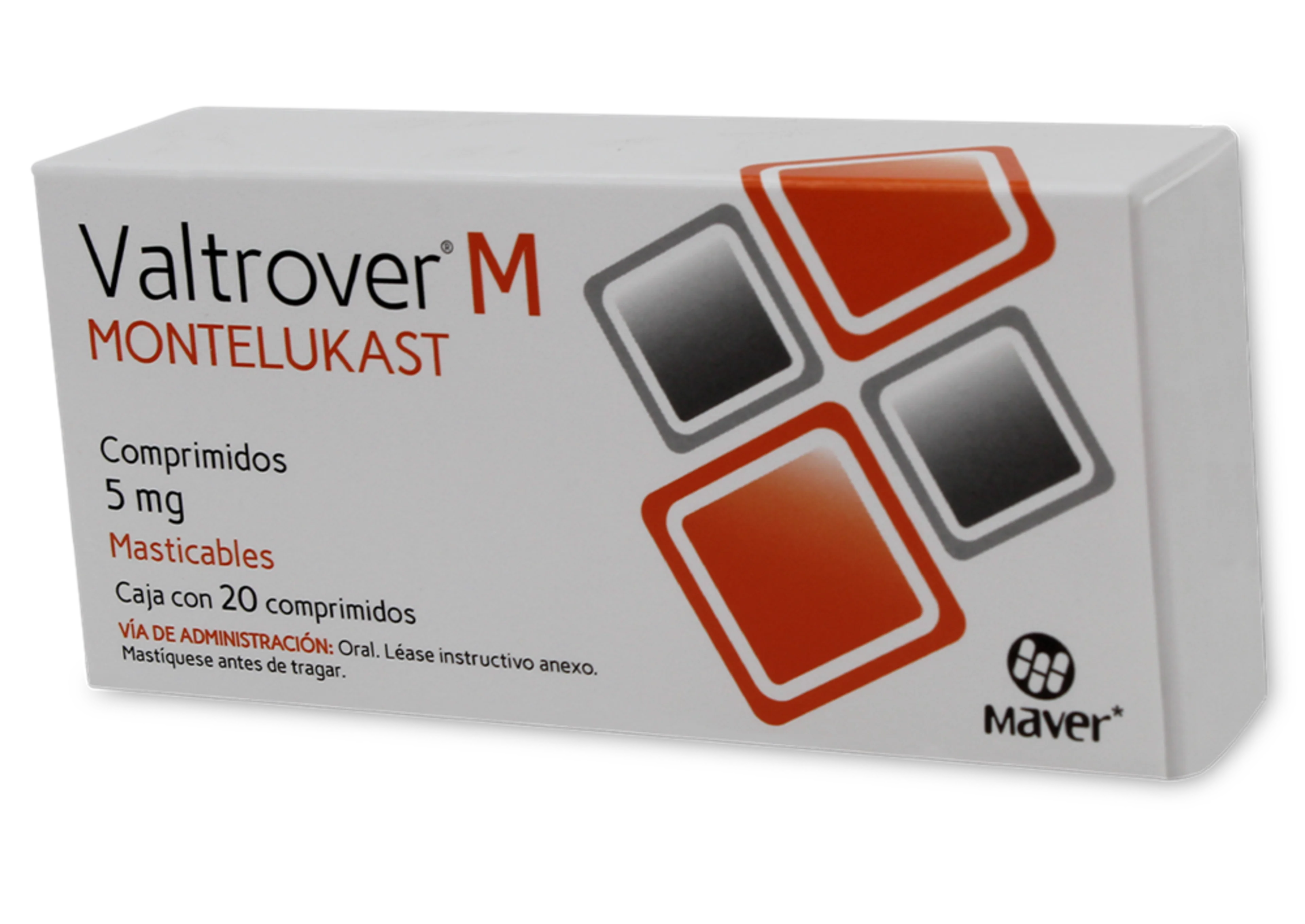 Valtrover M 5 Mg Con 20 Comprimidos