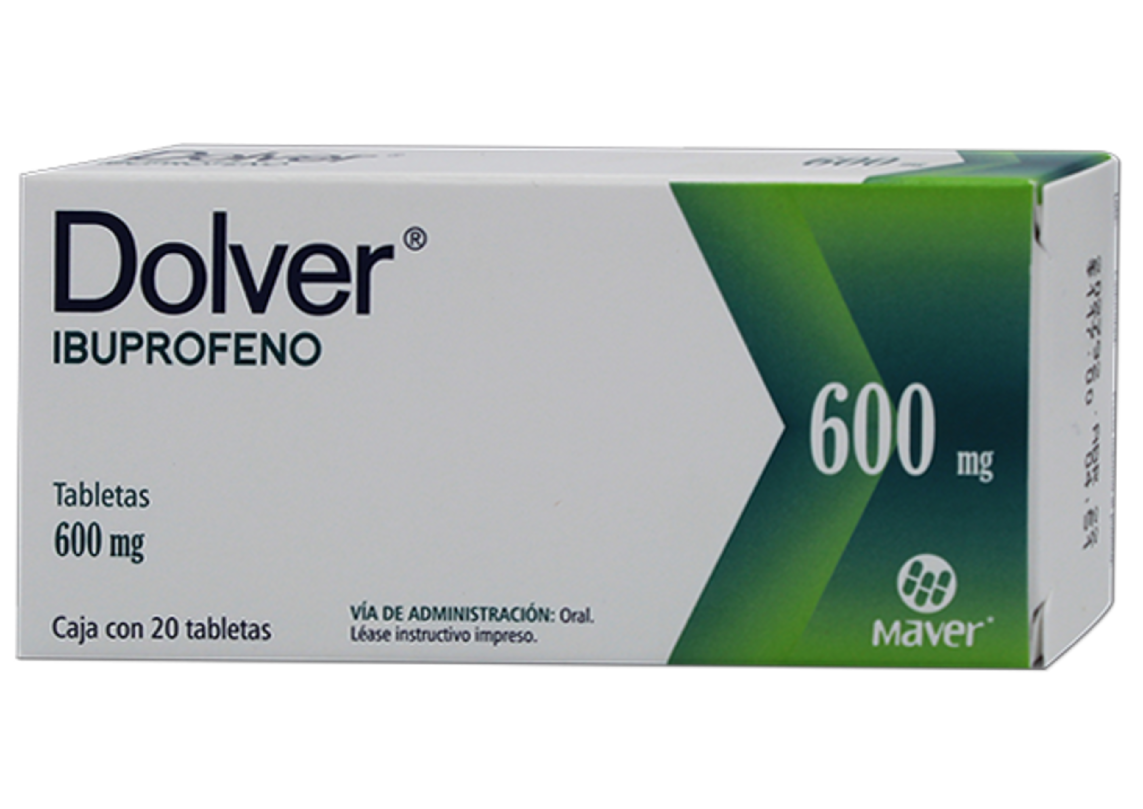 Dolver 600 Mg Con 20 Tabletas