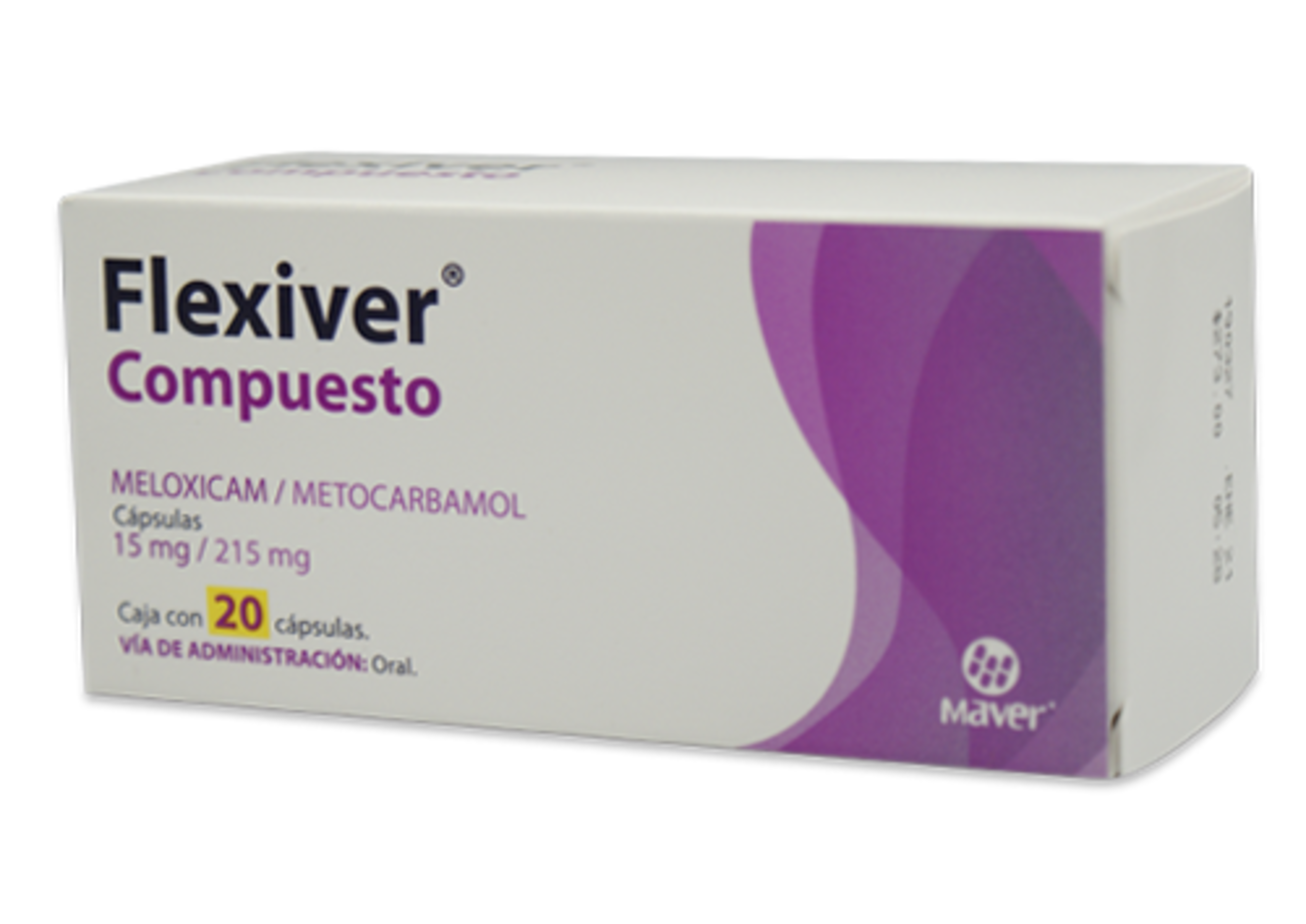 Flexiver Compuesto 15/215 Mg Con 20 Cápsulas