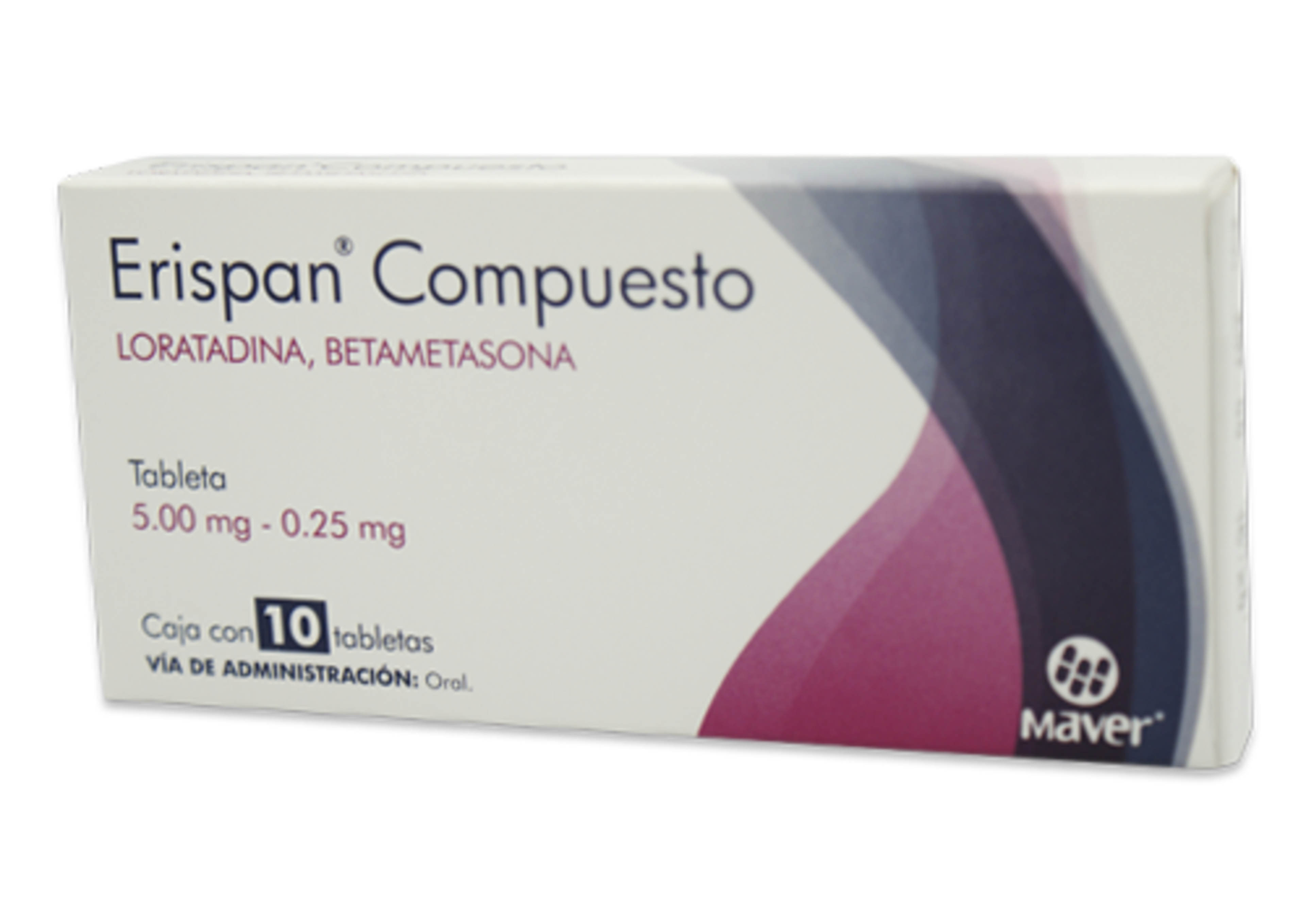 Erispan Compuesto 5/0.25 Mg Con 10 Tabletas