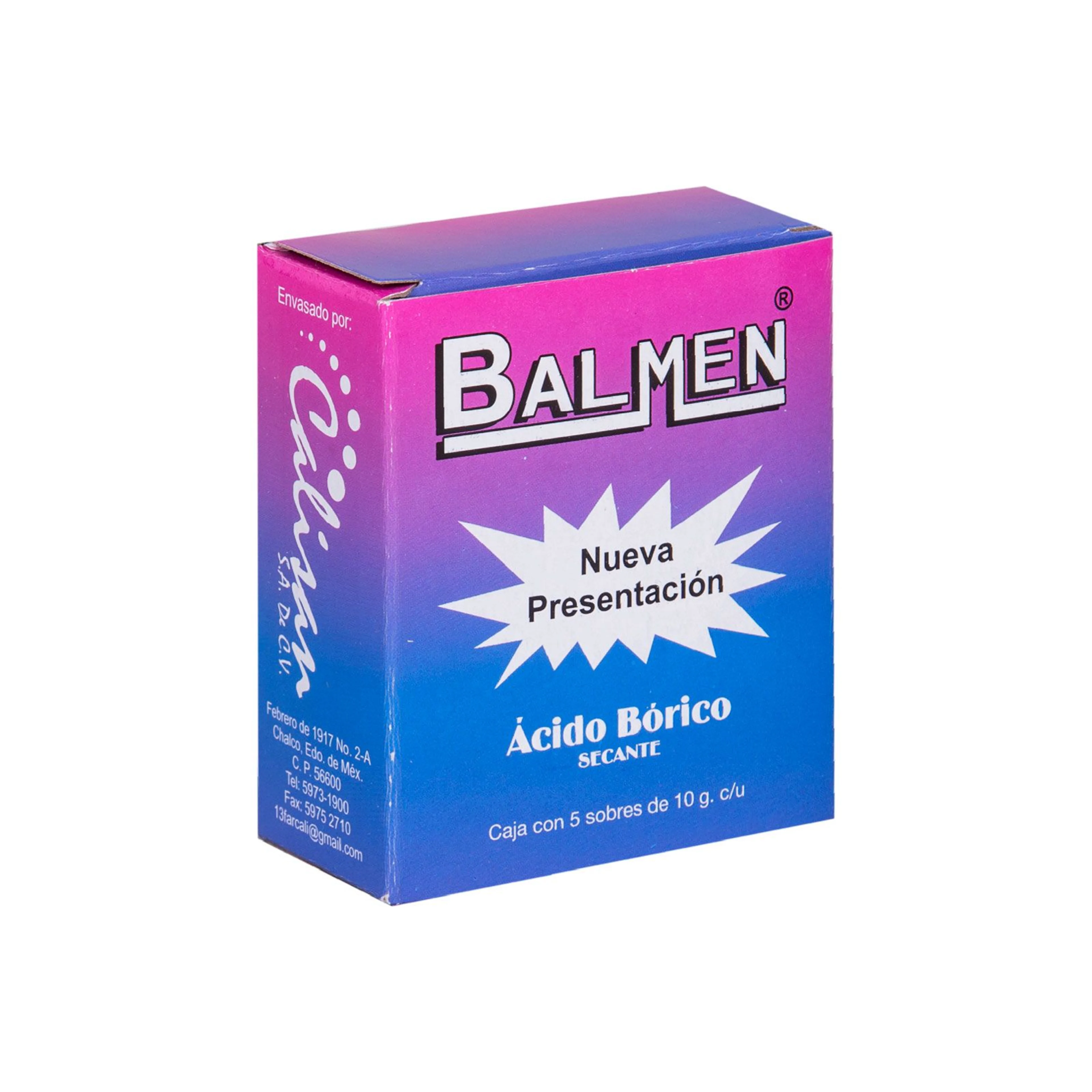 Acido borico balmen 10 gr con 5 sobres