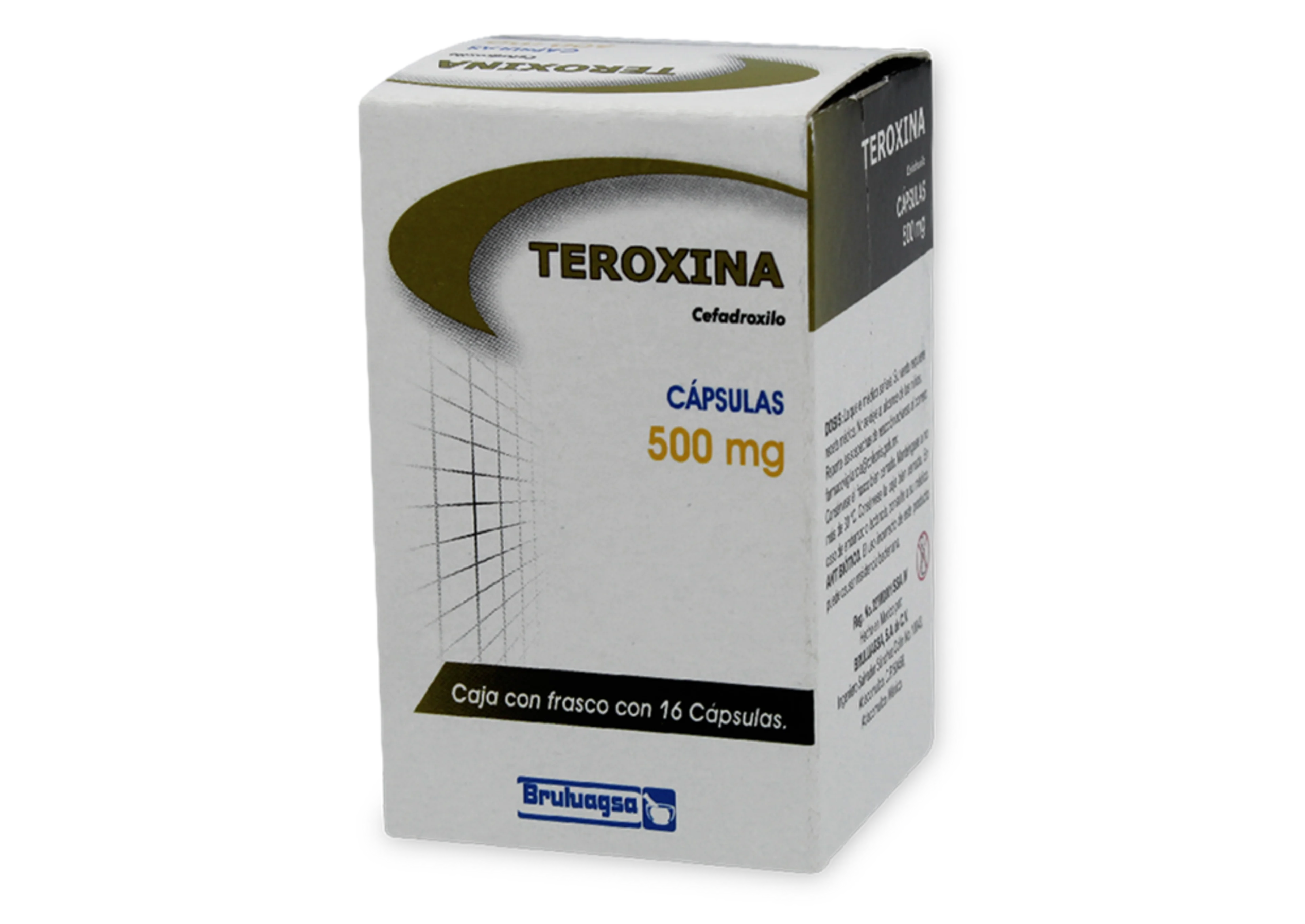 Teroxina Cefadroxilo 500 Mg Con 16 Cápsulas