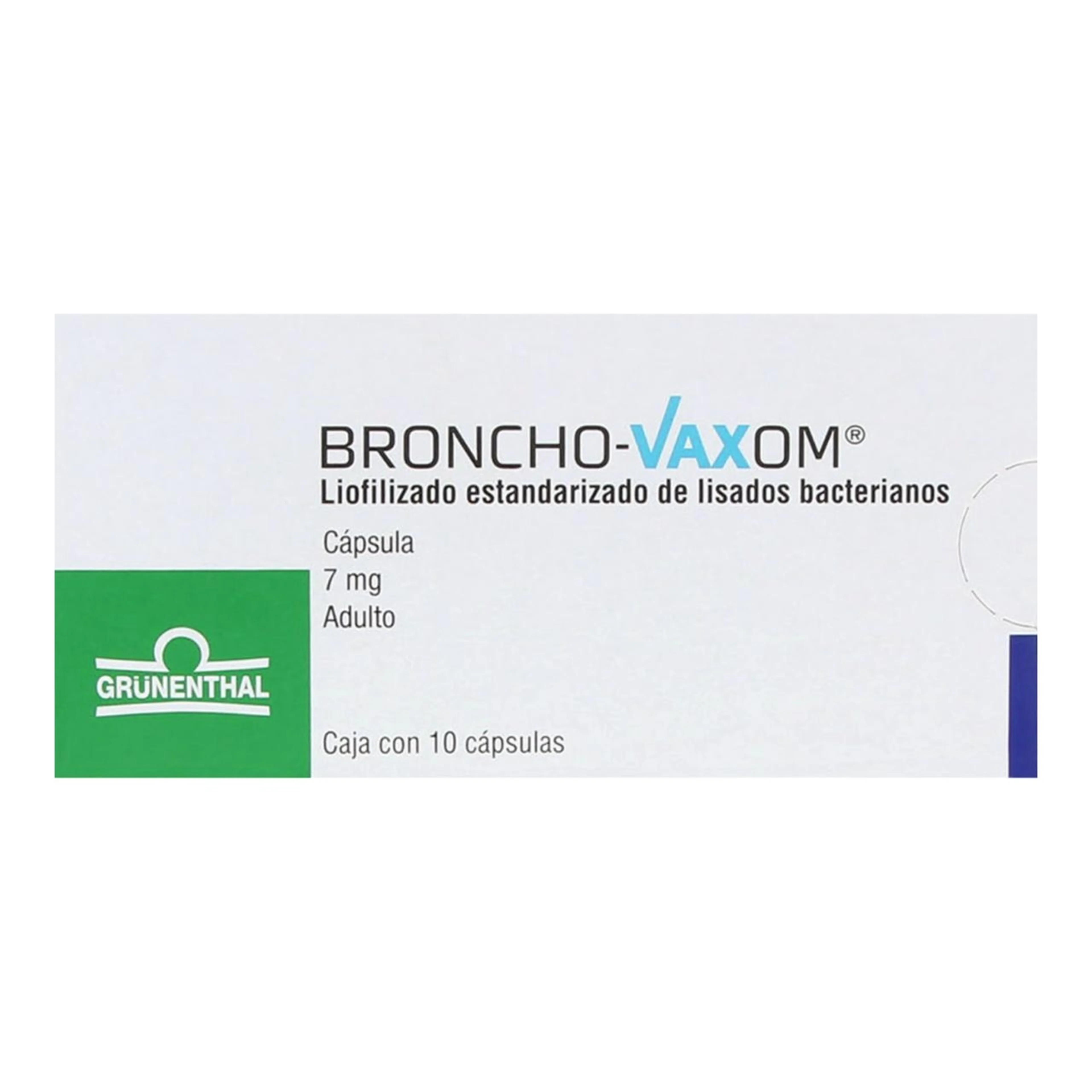 Broncho-Vaxom Adulto 7 Mg Con 10 Cápsulas