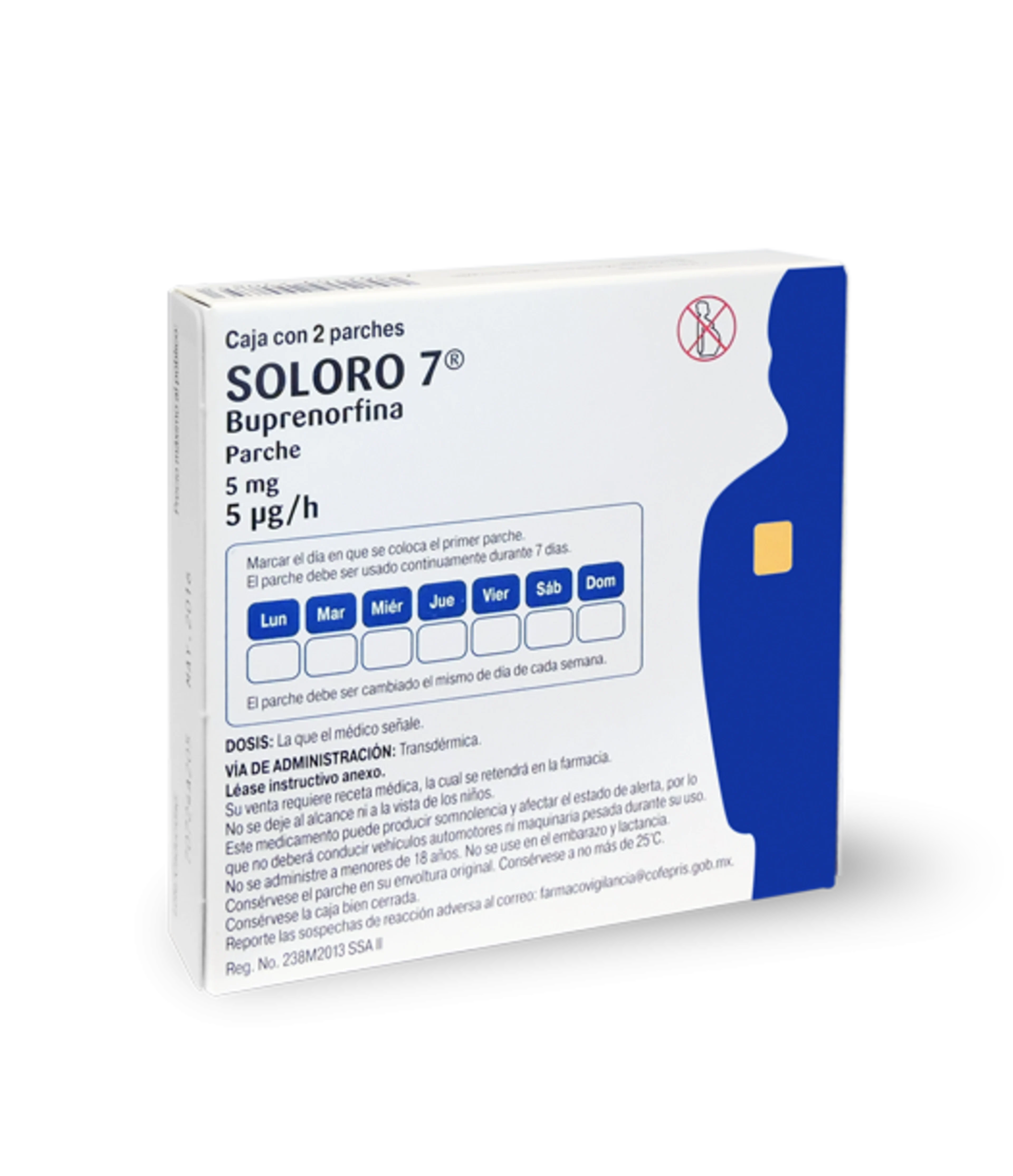 Soloro 7, 5 Mg Con 2 Parches