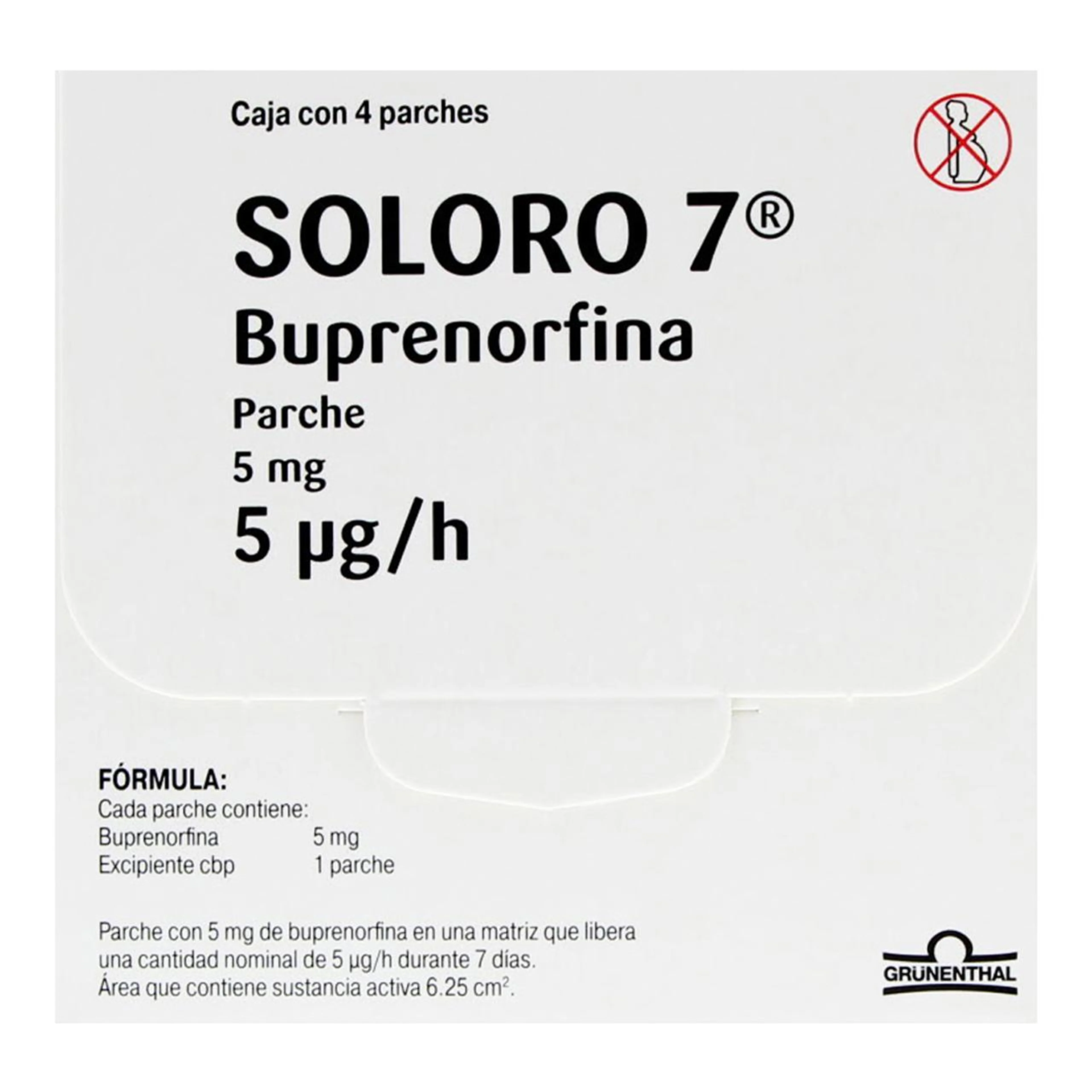 Soloro 7, 5 Mg Con 4 Parches