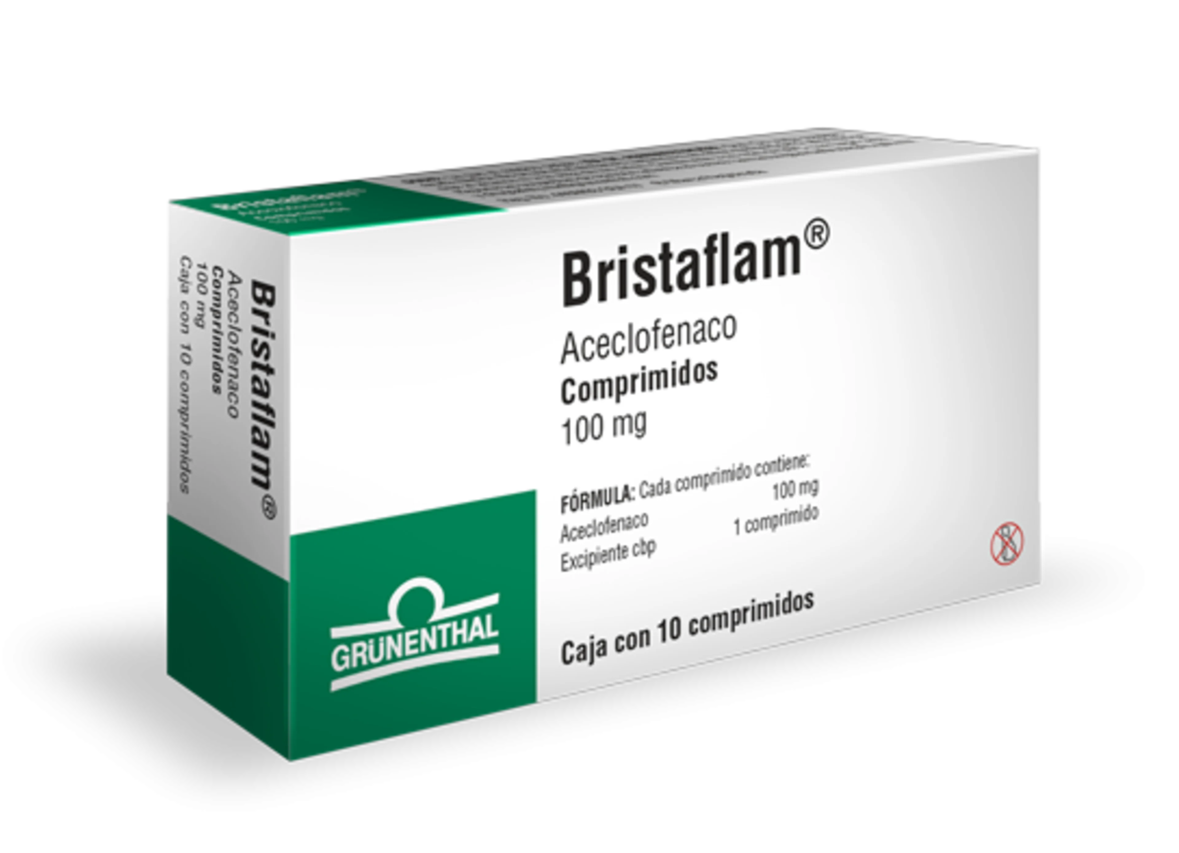 Bristaflam 100 Mg Con 10 Comprimidos